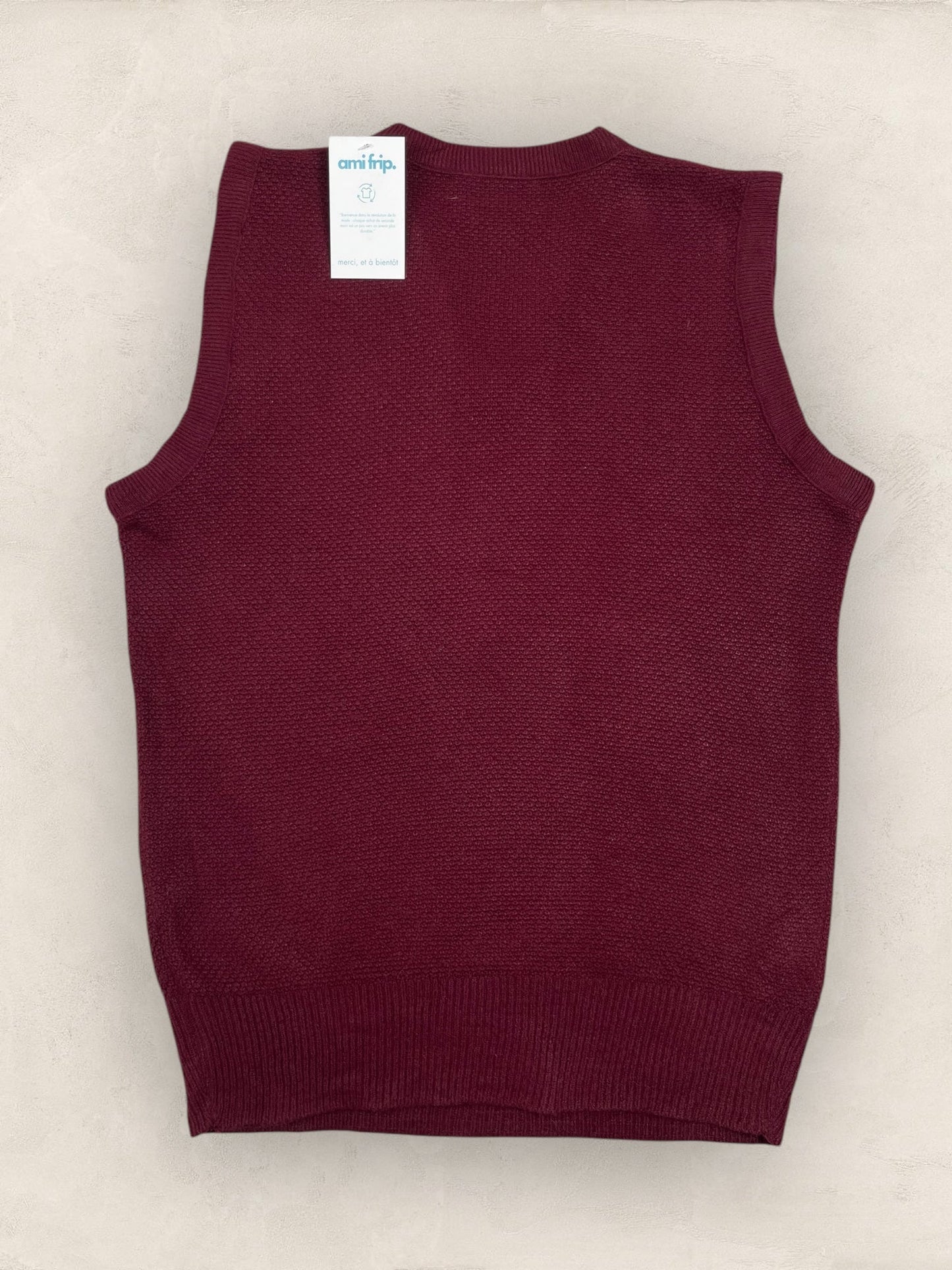 Pull Christian Dior Ref: 2534 - BORDEAUX - M - amifrip - Friperie en ligne et vêtements vintage