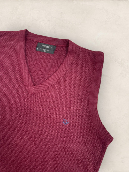 Pull Christian Dior Ref: 2534 - BORDEAUX - M - amifrip - Friperie en ligne et vêtements vintage