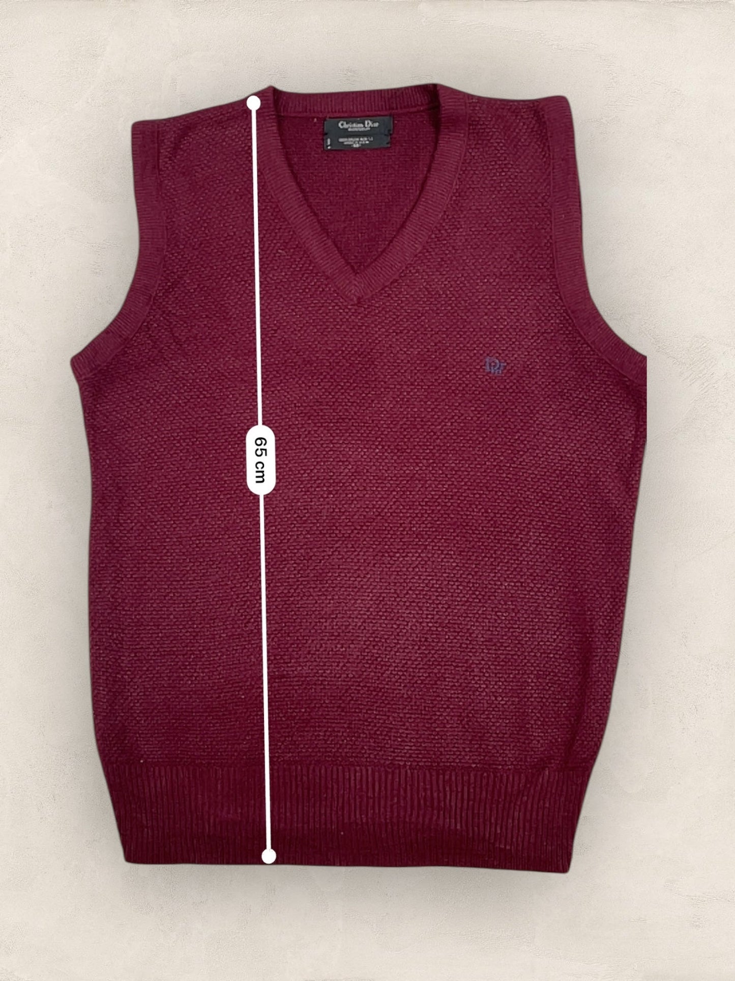 Pull Christian Dior Ref: 2534 - BORDEAUX - M - amifrip - Friperie en ligne et vêtements vintage
