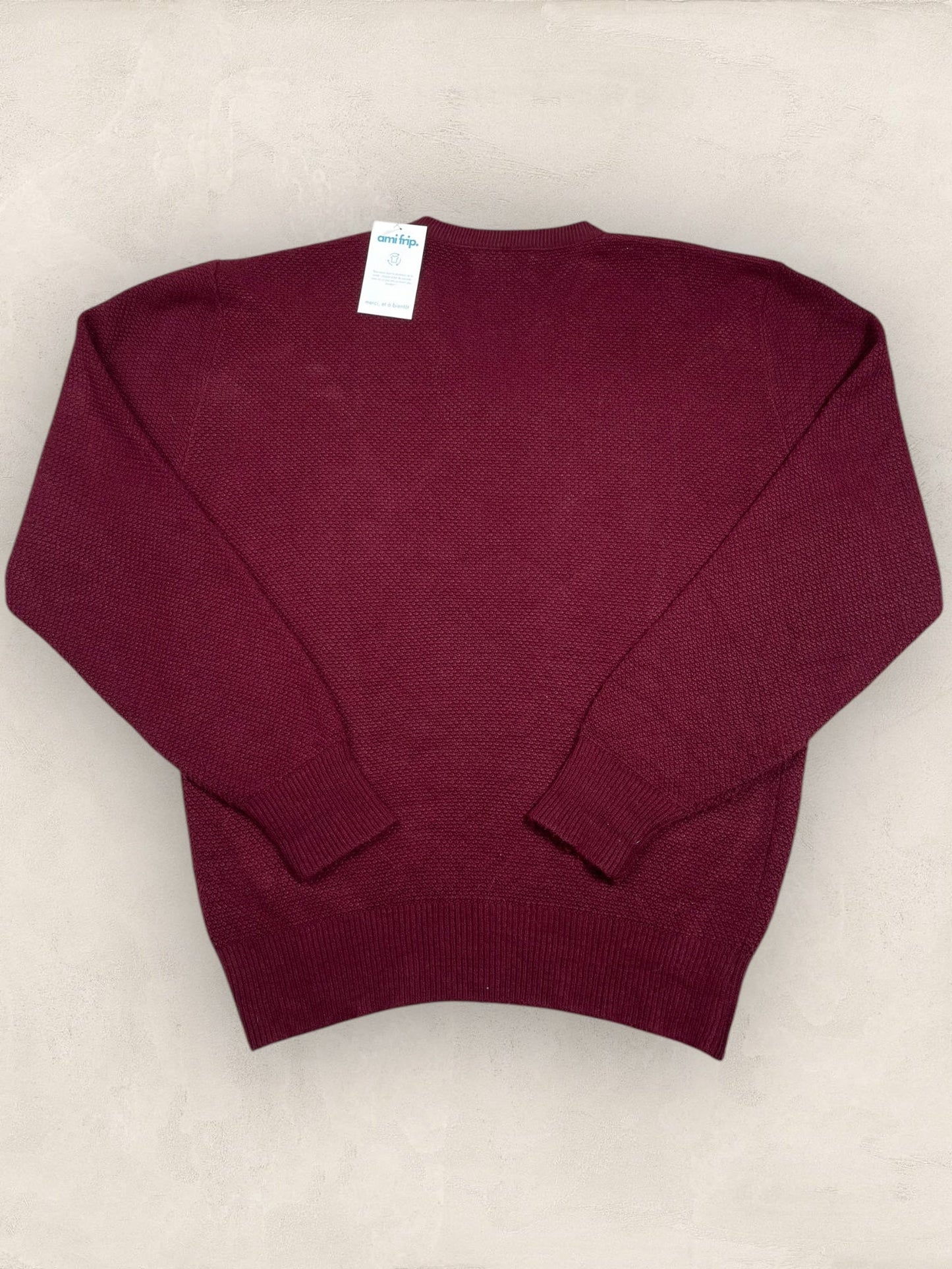 Pull Christian Dior Ref: 2535 - BORDEAUX - L - amifrip - Friperie en ligne et vêtements vintage