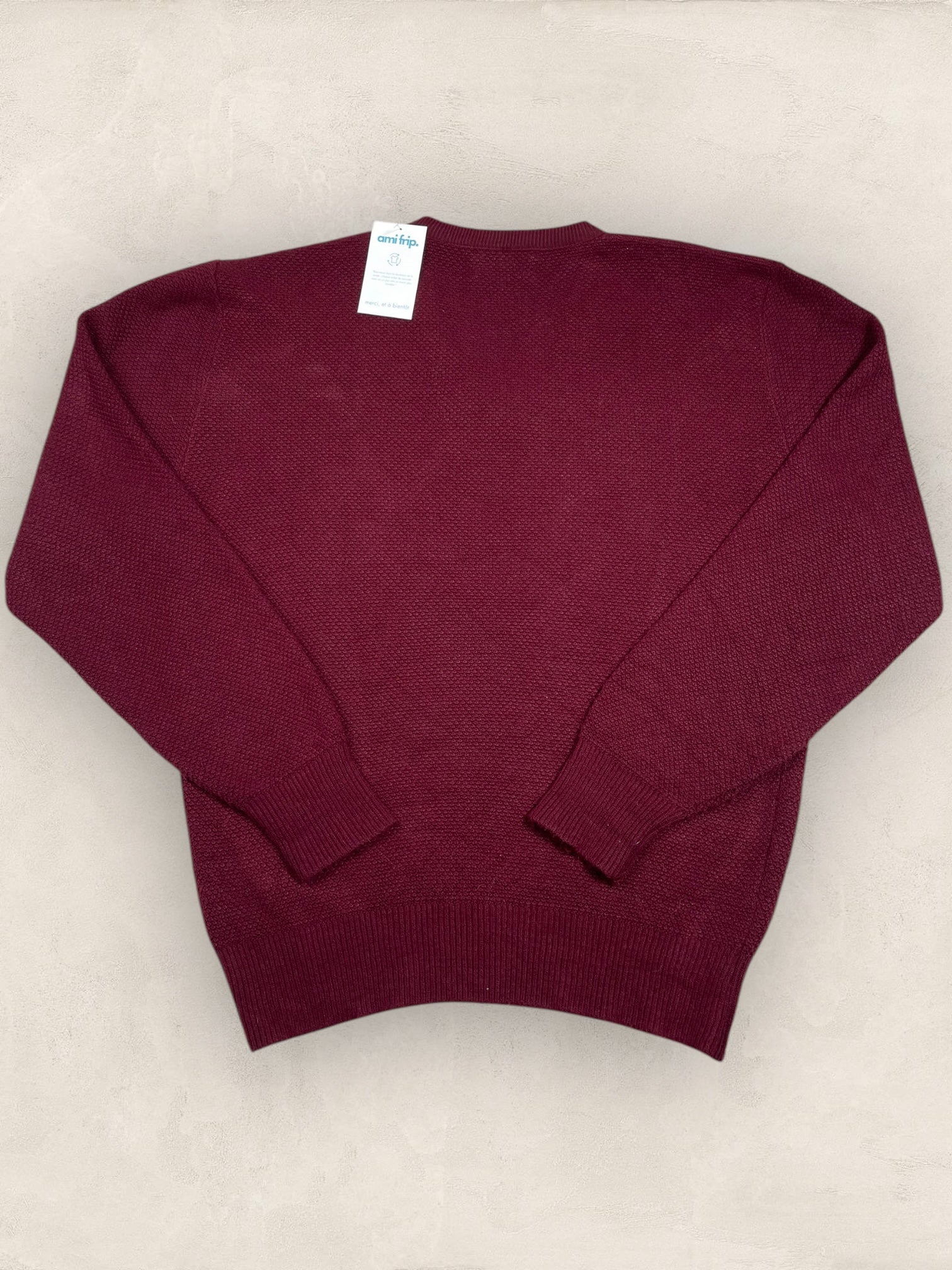 Pull Christian Dior Ref: 2535 - BORDEAUX - L - amifrip - Friperie en ligne et vêtements vintage