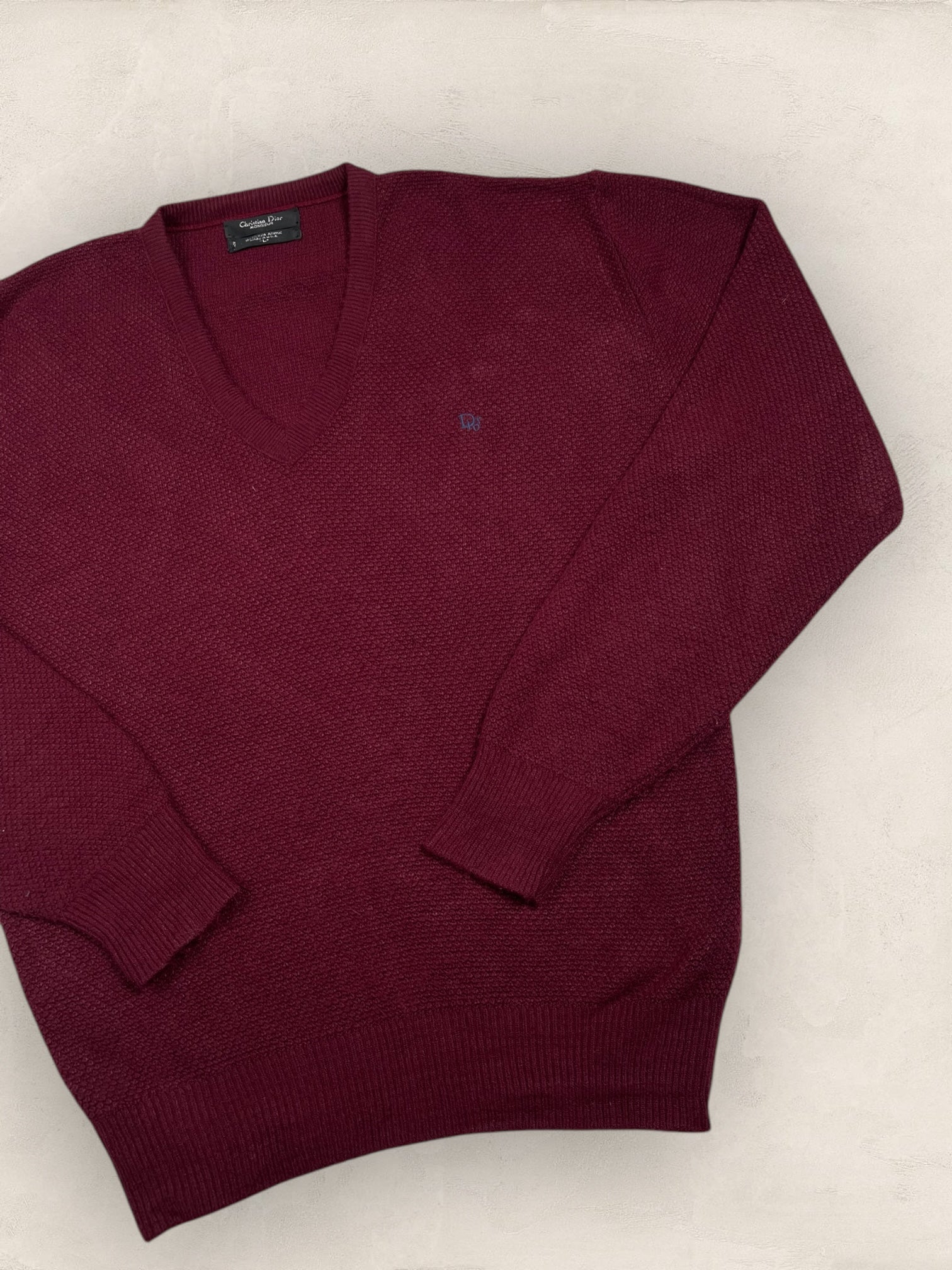 Pull Christian Dior Ref: 2535 - BORDEAUX - L - amifrip - Friperie en ligne et vêtements vintage
