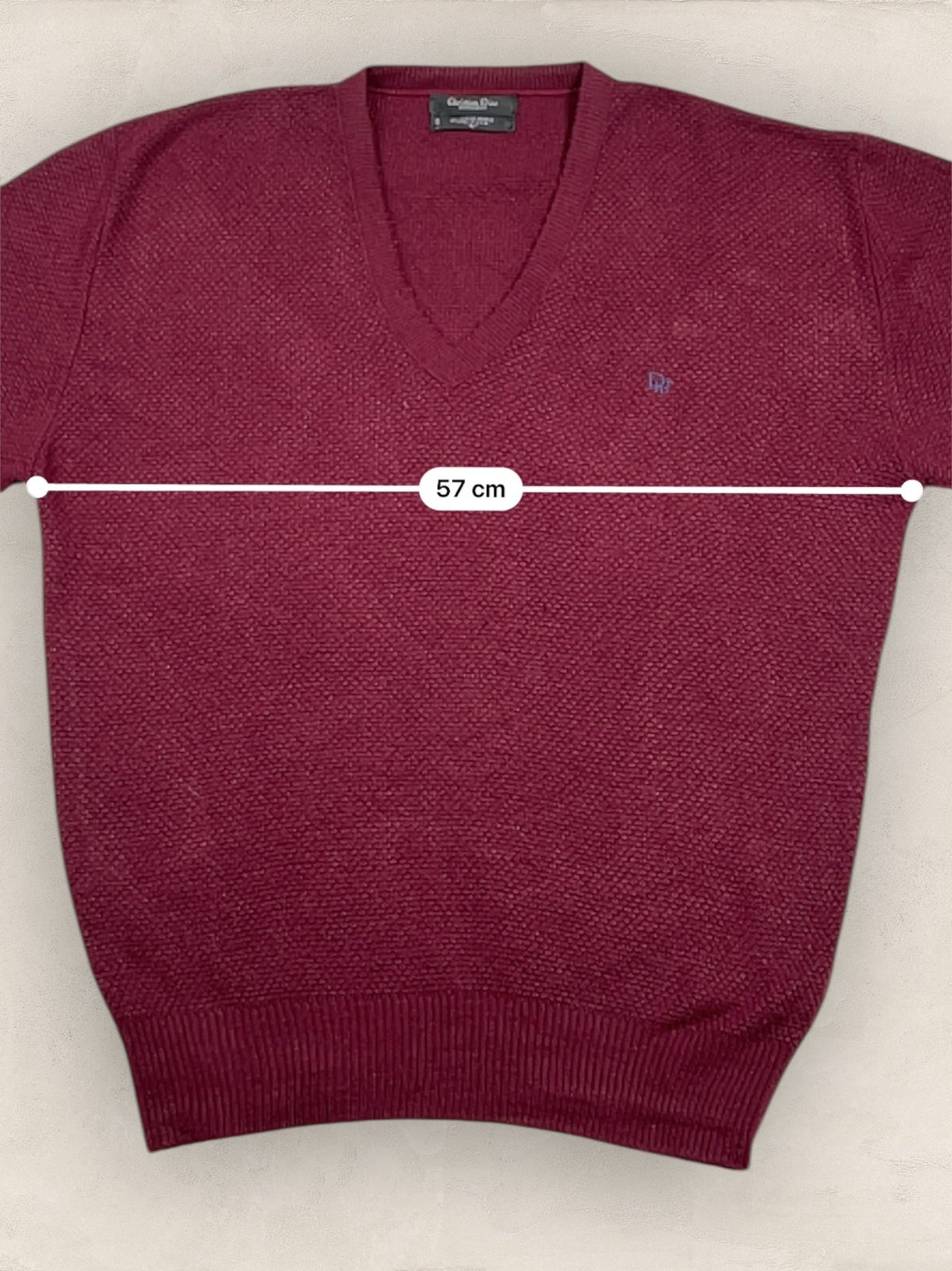 Pull Christian Dior Ref: 2535 - BORDEAUX - L - amifrip - Friperie en ligne et vêtements vintage