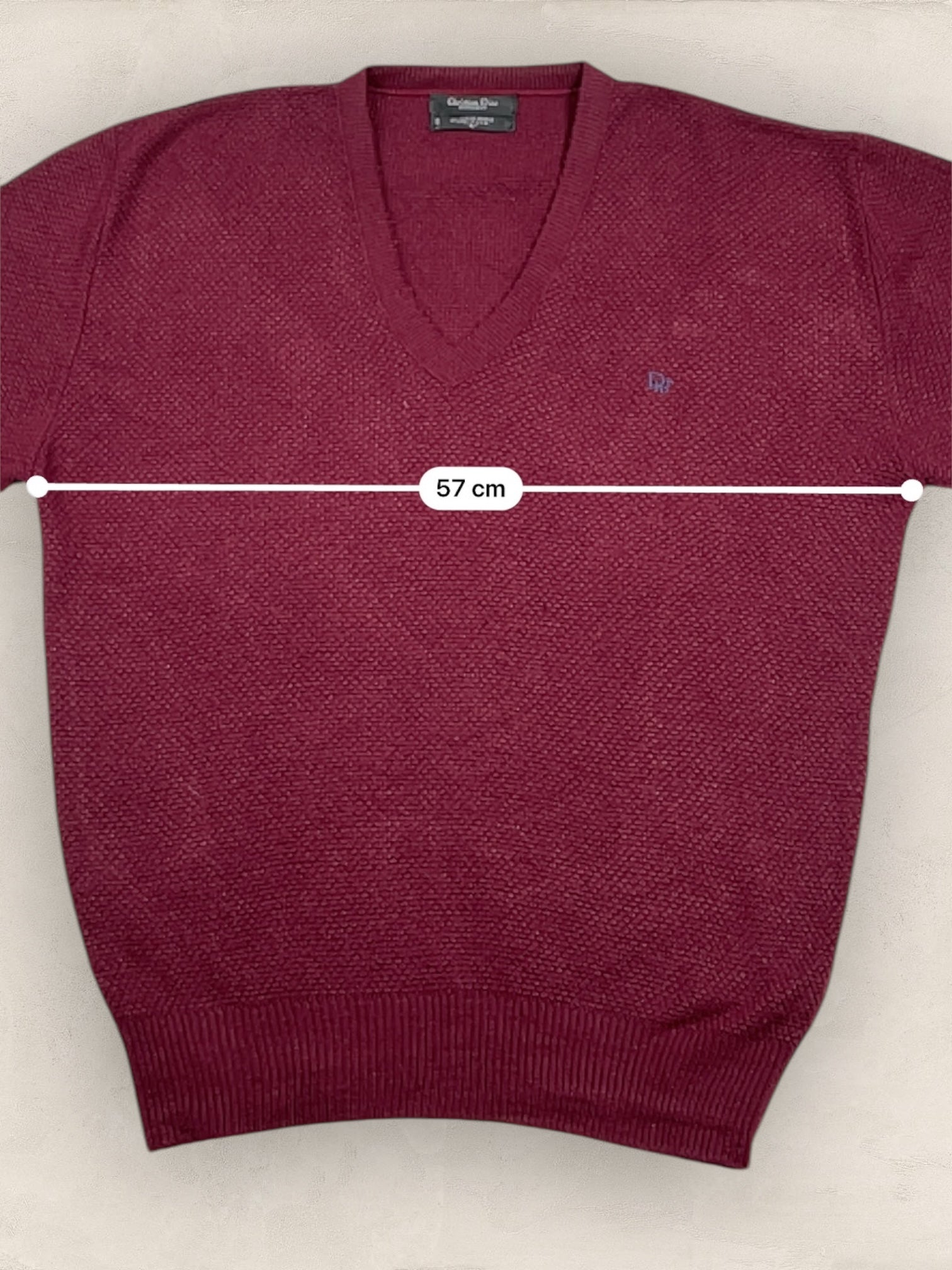 Pull Christian Dior Ref: 2535 - BORDEAUX - L - amifrip - Friperie en ligne et vêtements vintage