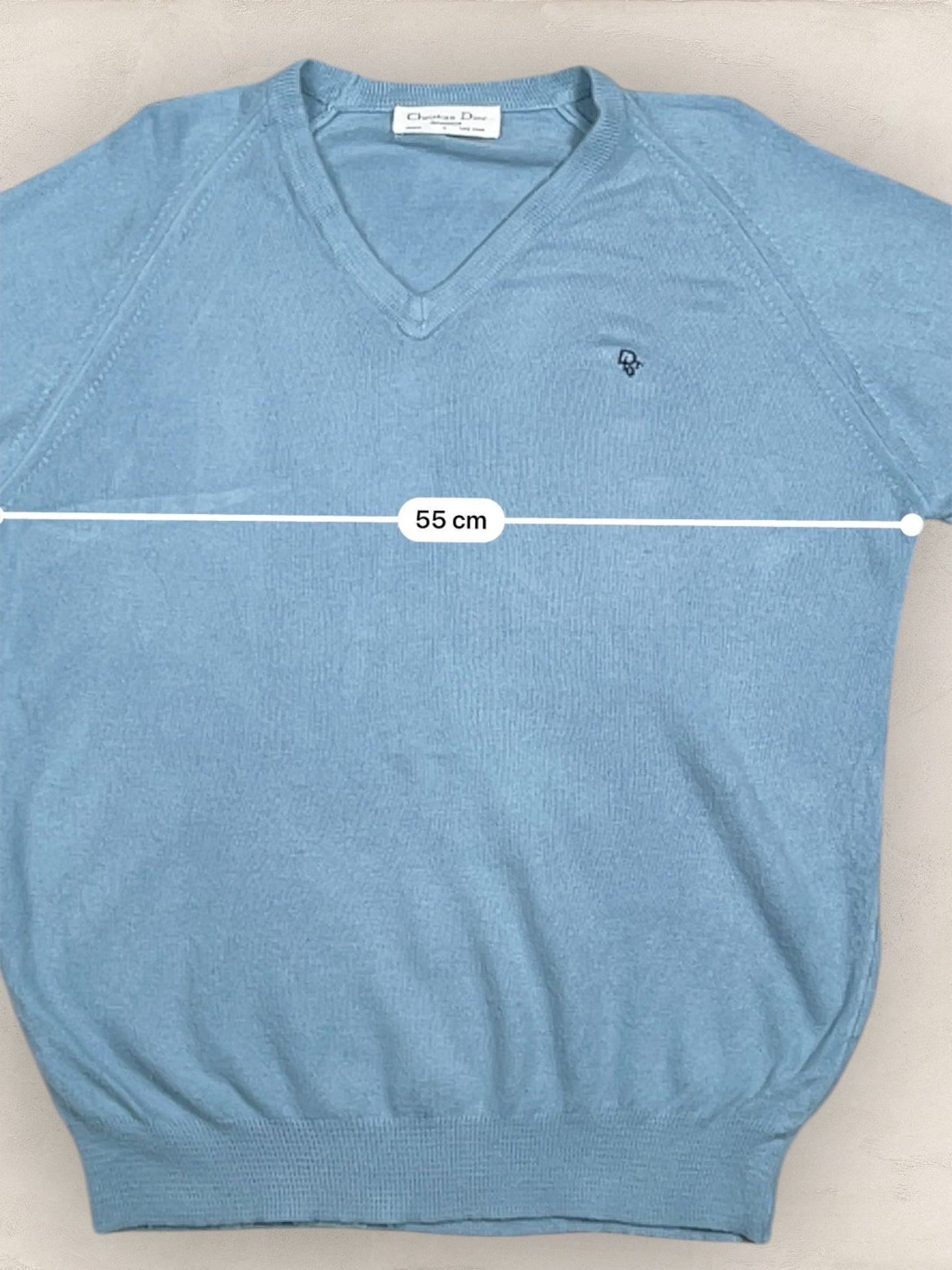 Pull Christian Dior Ref: 2540 - BLEU - L - amifrip - Friperie en ligne et vêtements vintage