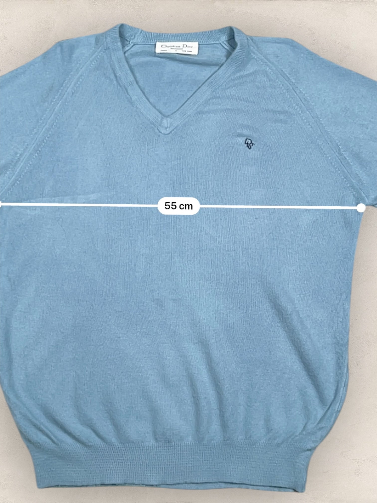 Pull Christian Dior Ref: 2540 - BLEU - L - amifrip - Friperie en ligne et vêtements vintage