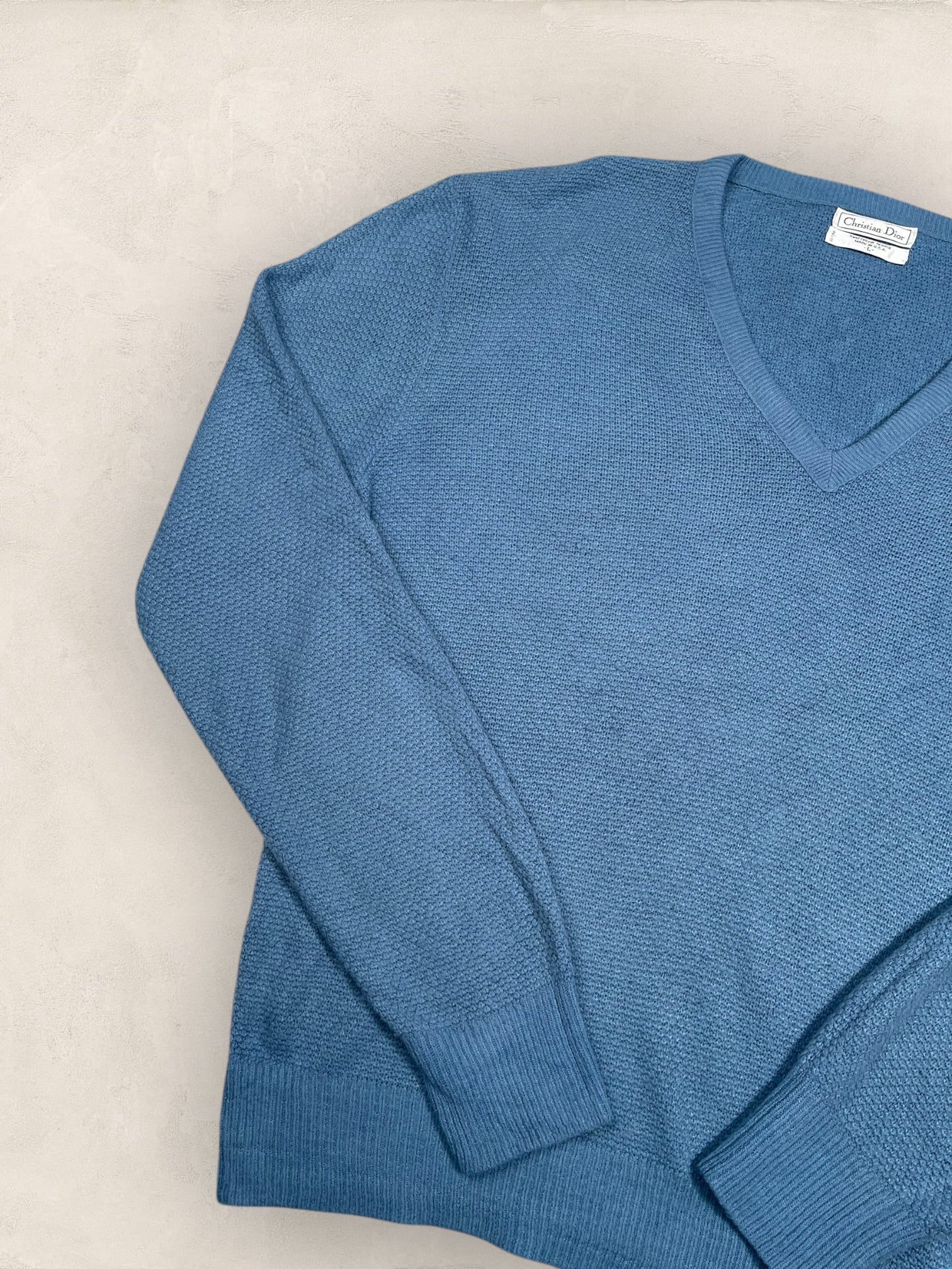 Pull Christian Dior Ref: 2541 - BLEU - L - amifrip - Friperie en ligne et vêtements vintage