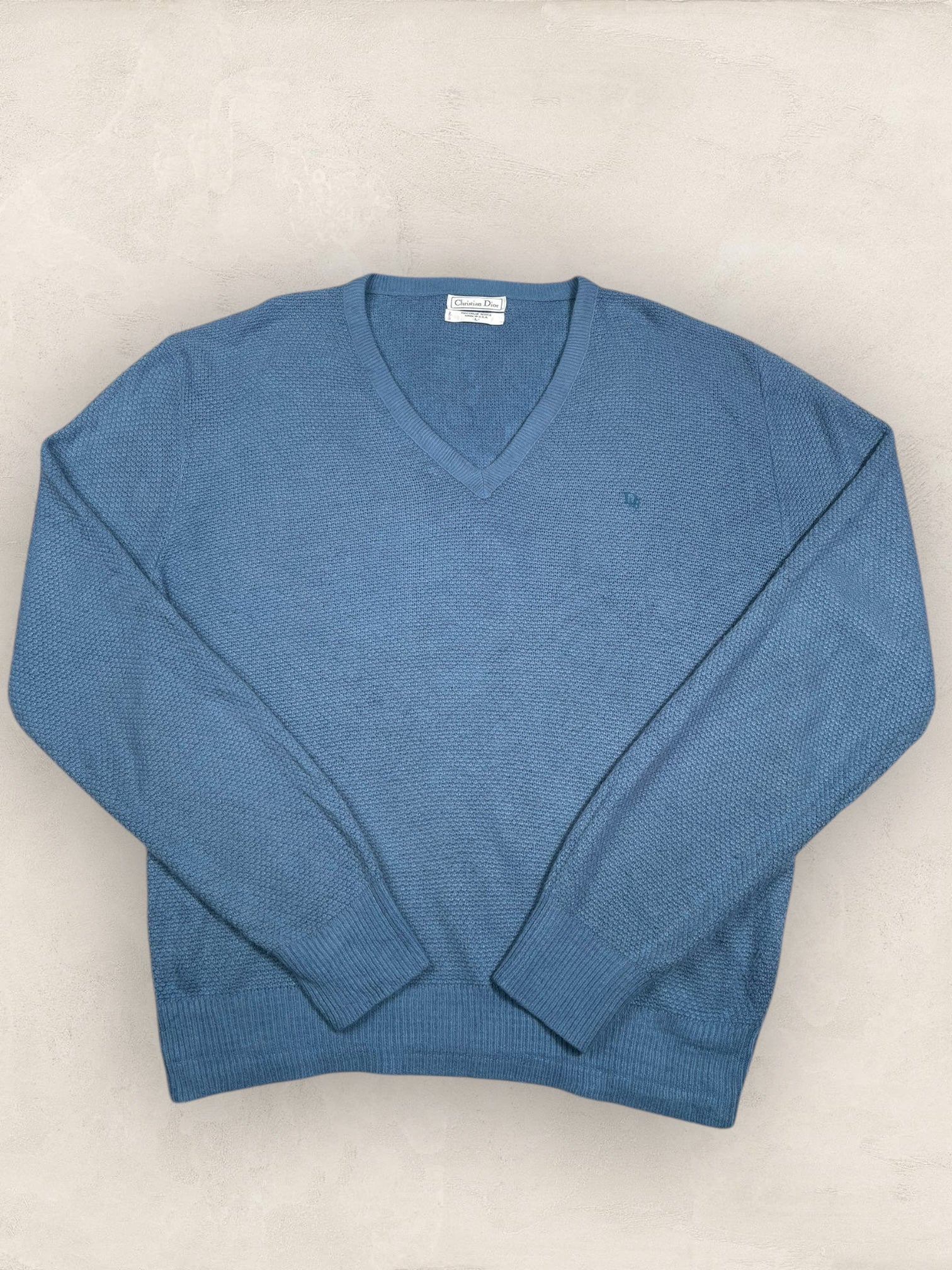 Pull Christian Dior Ref: 2541 - BLEU - L - amifrip - Friperie en ligne et vêtements vintage