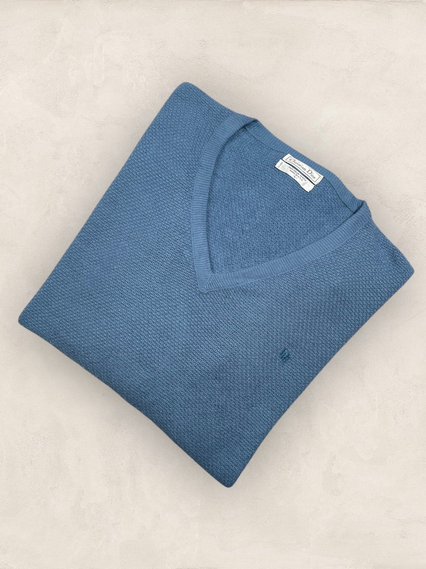 Pull Christian Dior Ref: 2541 - BLEU - L - amifrip - Friperie en ligne et vêtements vintage