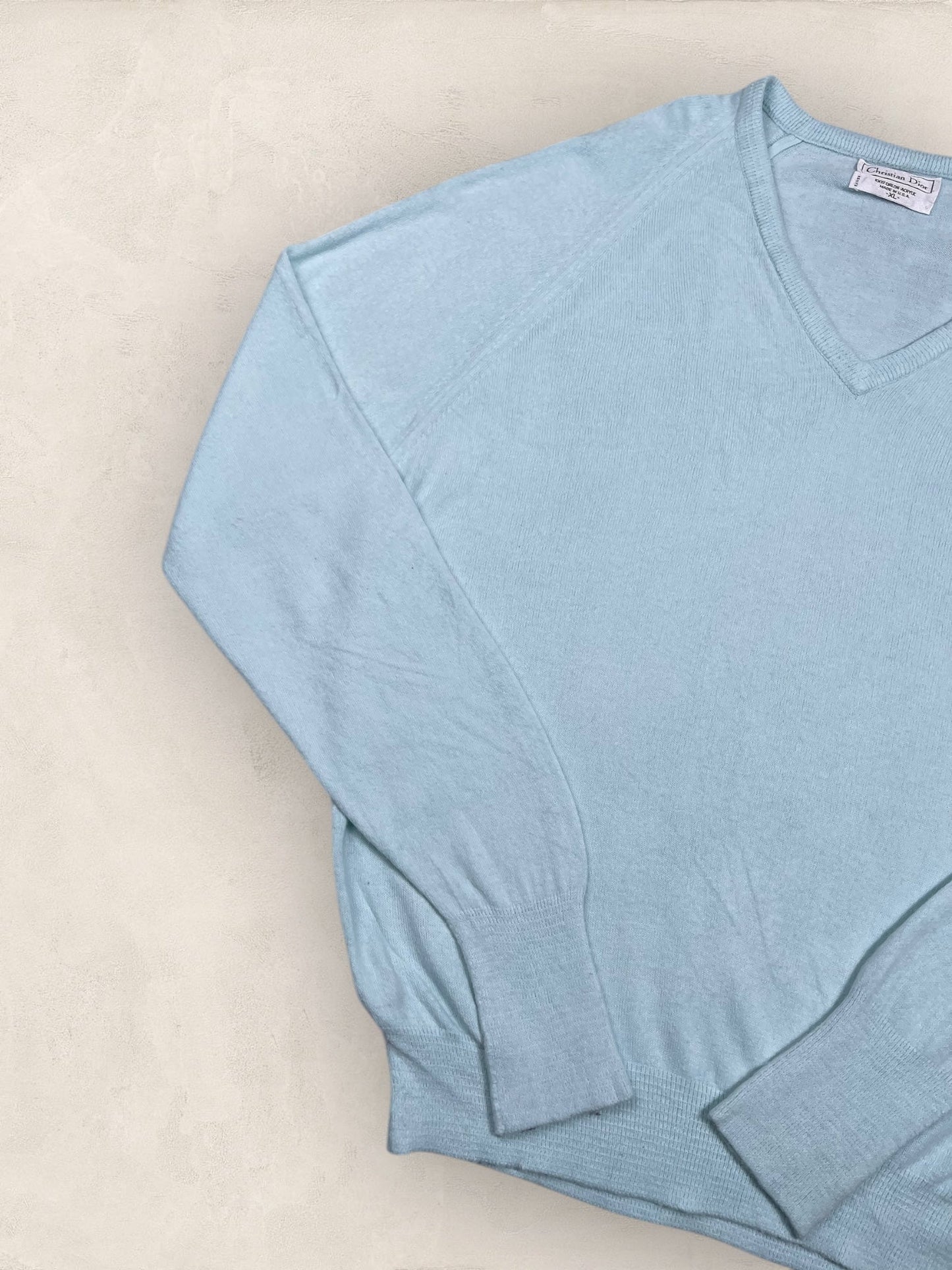 Pull Christian Dior Ref: 2543 - TURQUOISE - XL - amifrip - Friperie en ligne et vêtements vintage