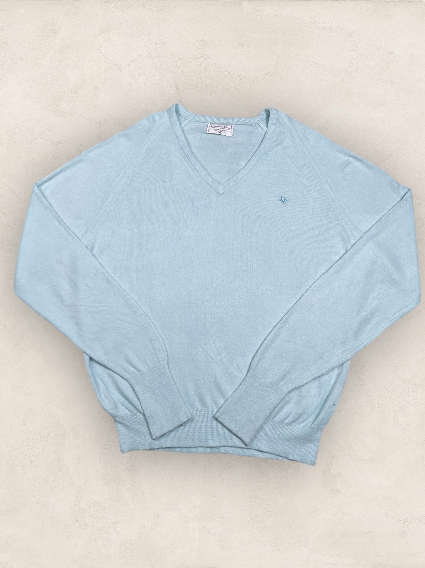 Pull Christian Dior Ref: 2543 - TURQUOISE - XL - amifrip - Friperie en ligne et vêtements vintage