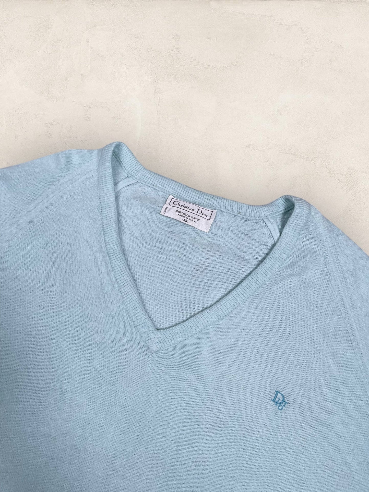 Pull Christian Dior Ref: 2543 - TURQUOISE - XL - amifrip - Friperie en ligne et vêtements vintage