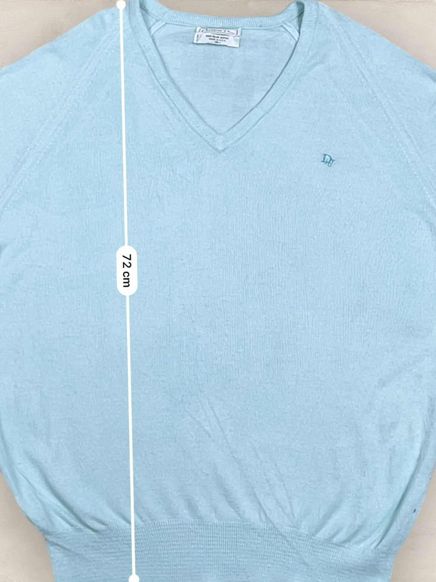 Pull Christian Dior Ref: 2543 - TURQUOISE - XL - amifrip - Friperie en ligne et vêtements vintage