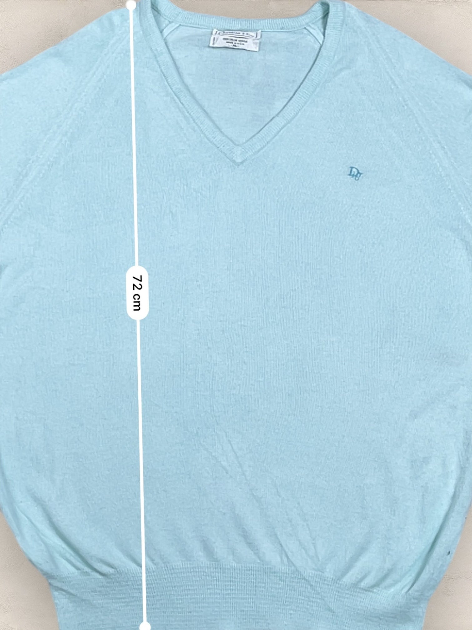 Pull Christian Dior Ref: 2543 - TURQUOISE - XL - amifrip - Friperie en ligne et vêtements vintage