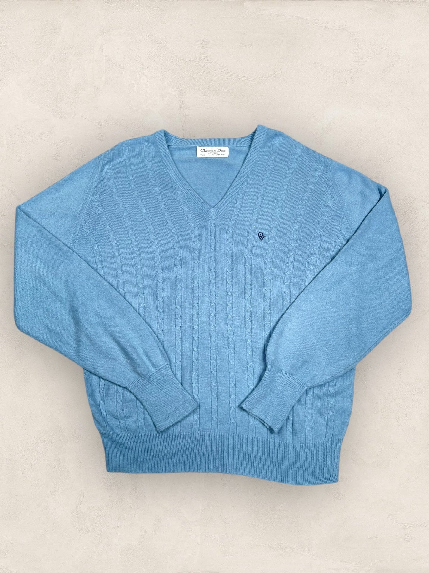 Pull Christian Dior Ref: 2545 - BLEU - M - amifrip - Friperie en ligne et vêtements vintage