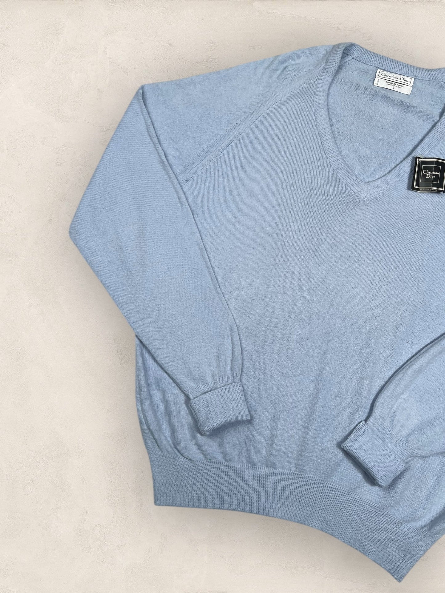 Pull Christian Dior Ref: 2548 - TURQUOISE - L - amifrip - Friperie en ligne et vêtements vintage
