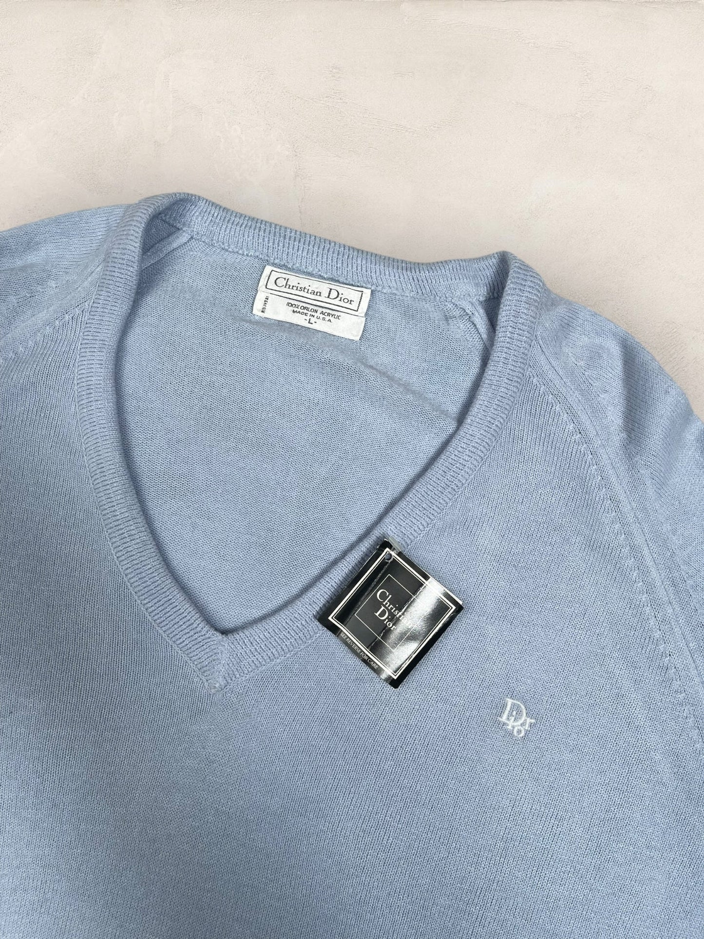 Pull Christian Dior Ref: 2548 - TURQUOISE - L - amifrip - Friperie en ligne et vêtements vintage