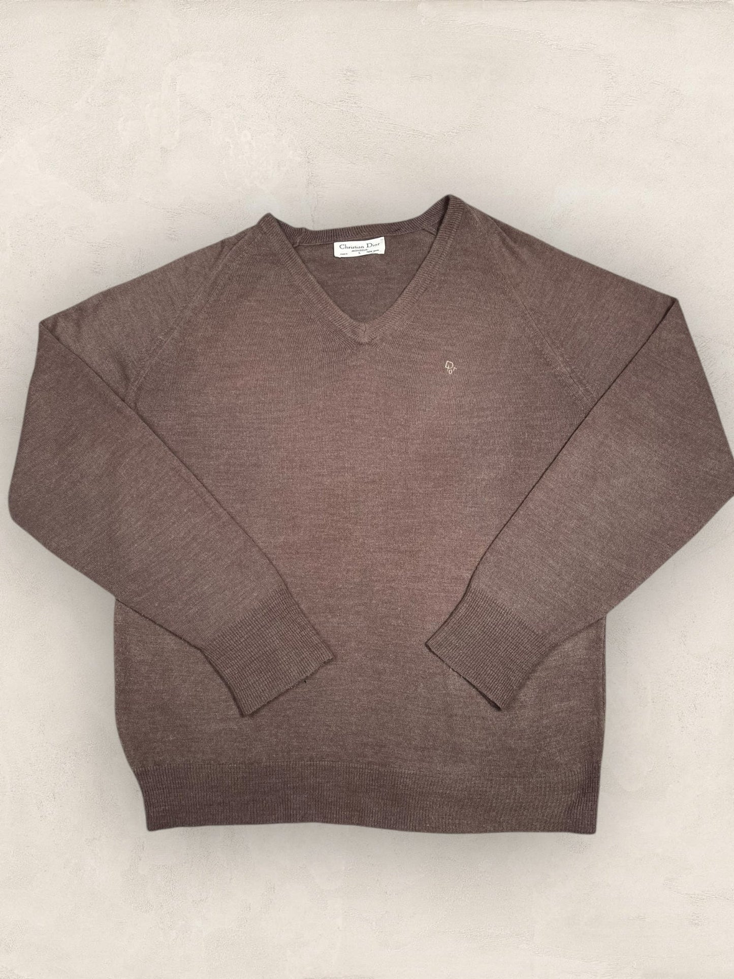 Pull Christian Dior Ref: 2551 - MARRON - L - amifrip - Friperie en ligne et vêtements vintage