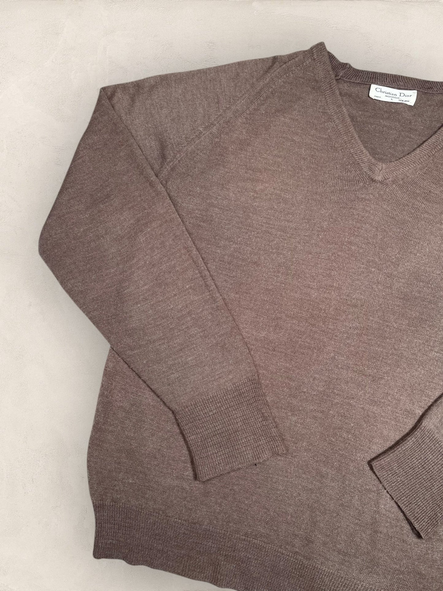 Pull Christian Dior Ref: 2551 - MARRON - L - amifrip - Friperie en ligne et vêtements vintage