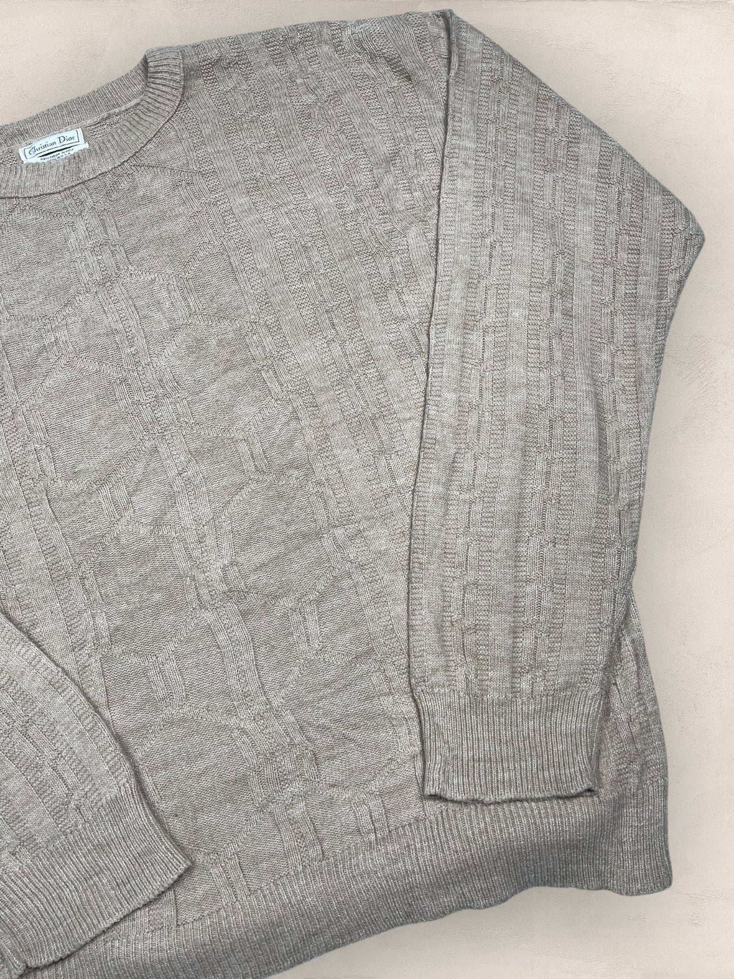 Pull Christian Dior Ref: 2552 - BEIGE - L - amifrip - Friperie en ligne et vêtements vintage
