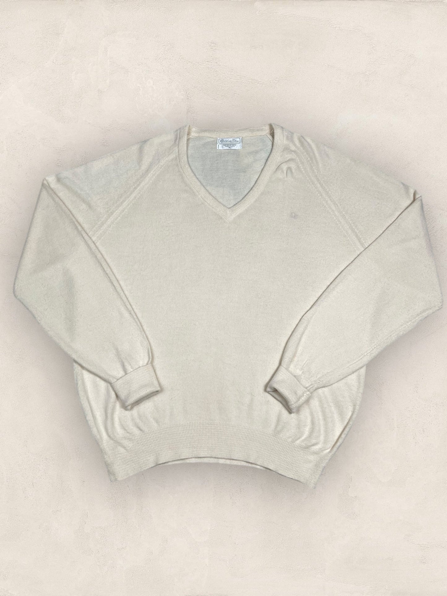 Pull Christian Dior Ref: 2553 - CREME - XL - amifrip - Friperie en ligne et vêtements vintage