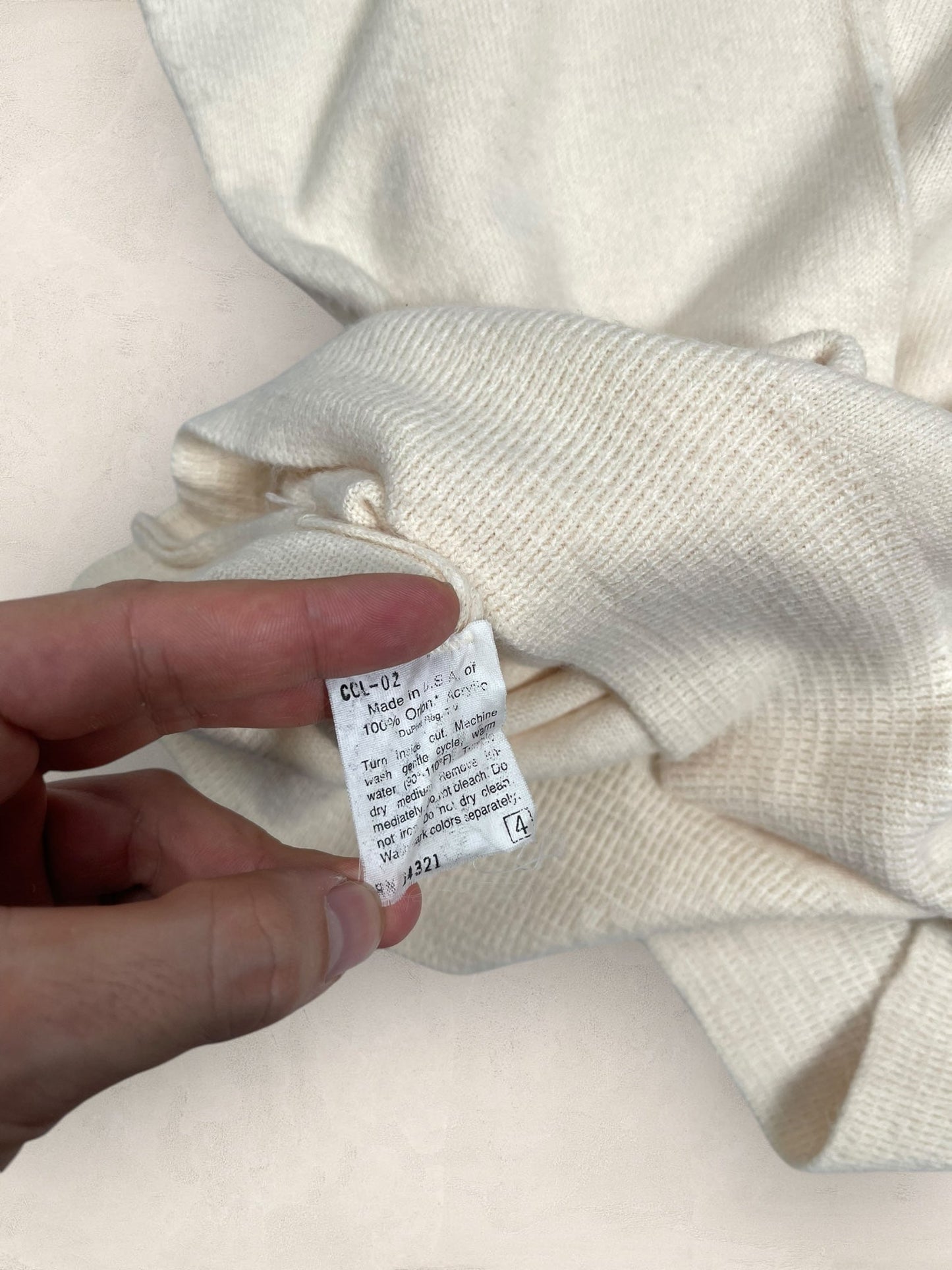 Pull Christian Dior Ref: 2553 - CREME - XL - amifrip - Friperie en ligne et vêtements vintage
