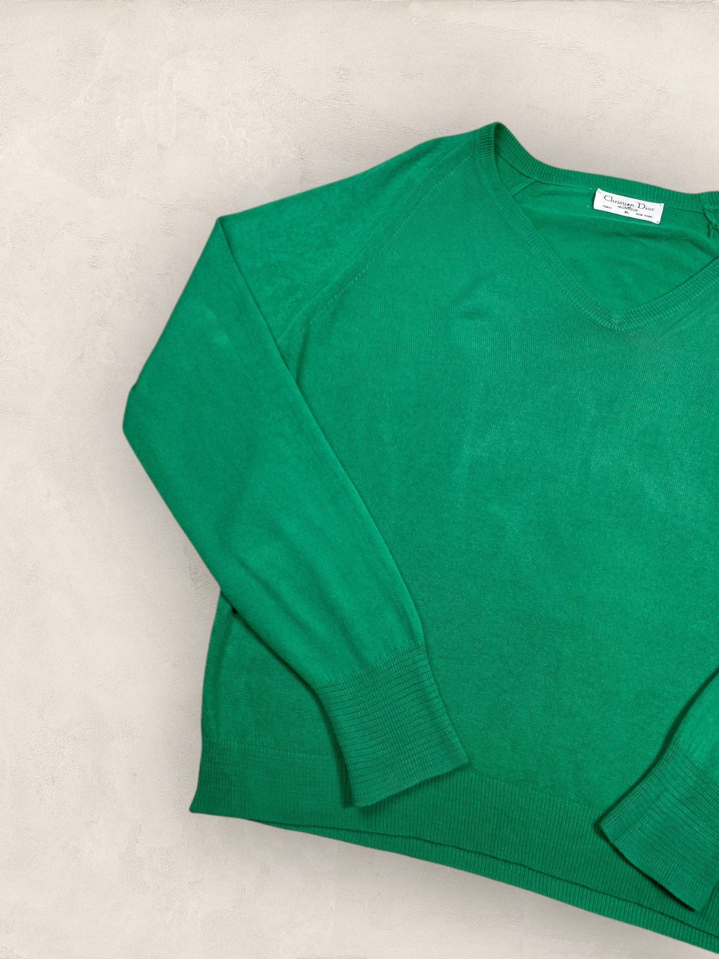 Pull Christian Dior Ref: 2558 - VERT - XL - amifrip - Friperie en ligne et vêtements vintage