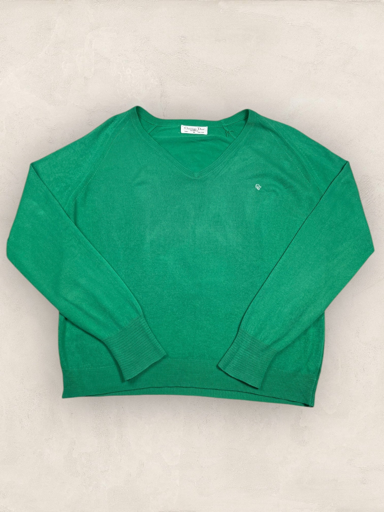 Pull Christian Dior Ref: 2558 - VERT - XL - amifrip - Friperie en ligne et vêtements vintage
