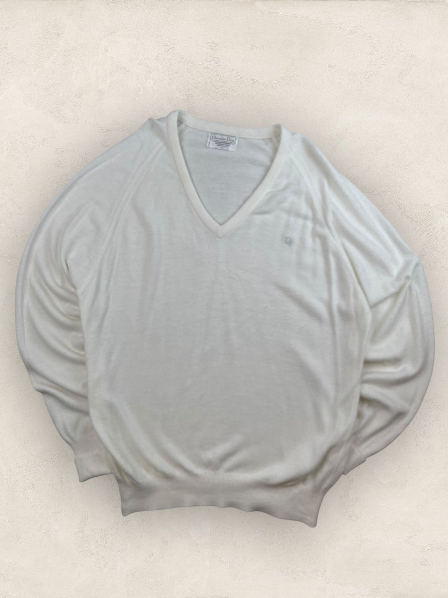 Pull Christian Dior Vintage Blanc Homme Ref: 2565 - BLANC - L - amifrip