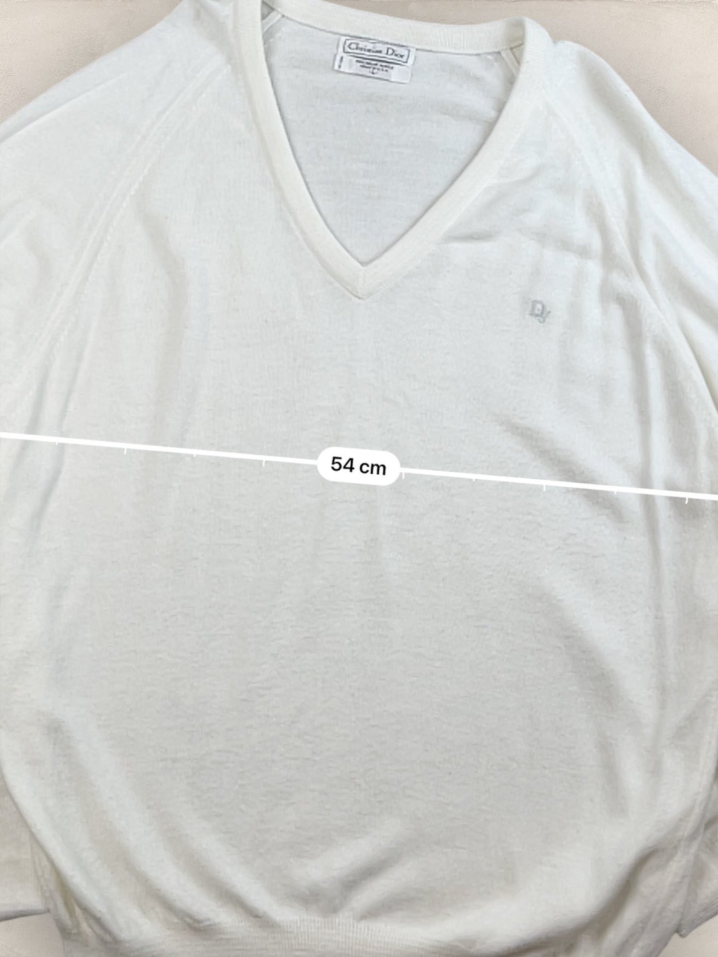 Pull Christian Dior Vintage Blanc Homme Ref: 2565 - BLANC - L - amifrip