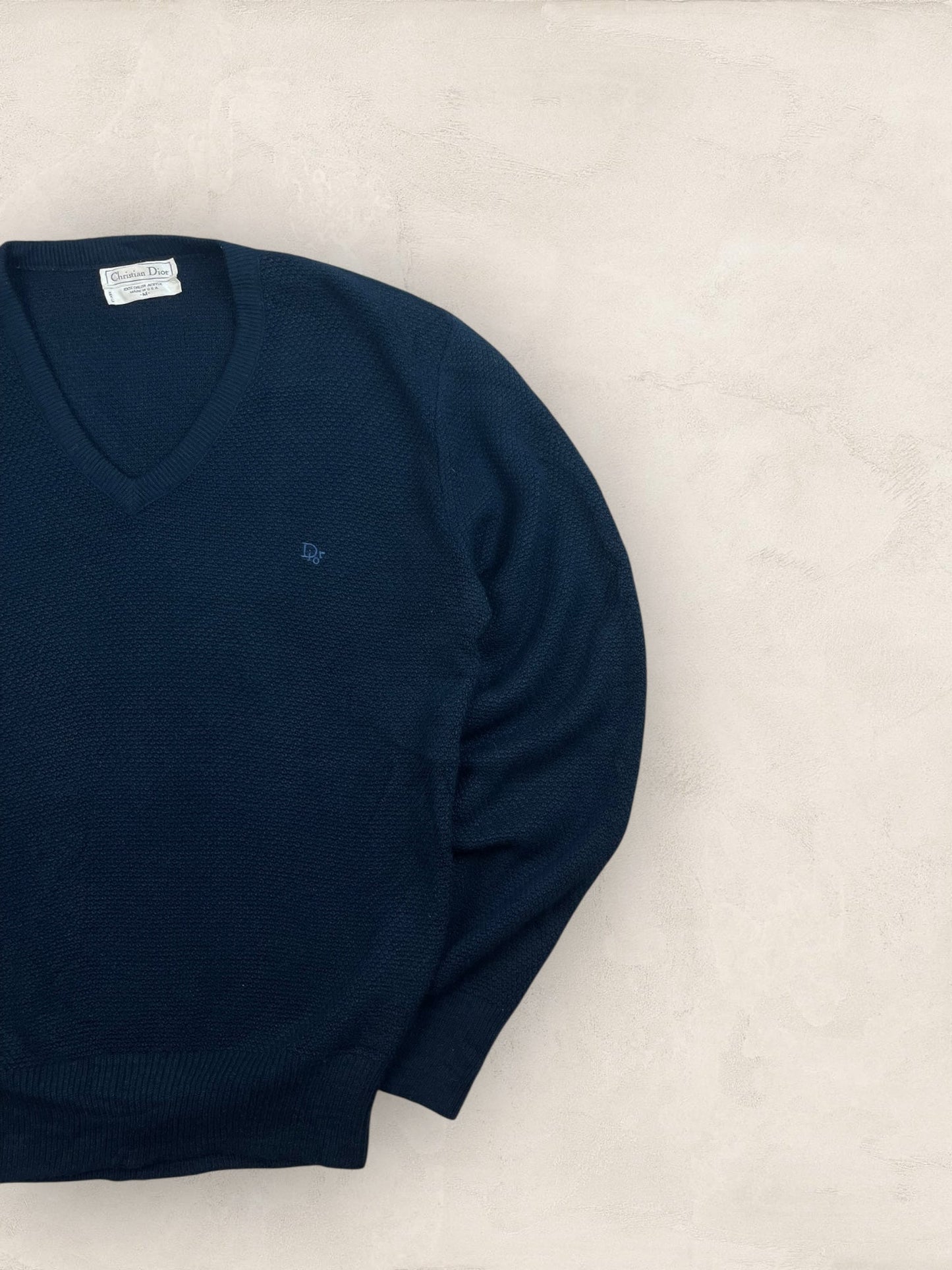 Pull Christian Dior Vintage Bleu Marine Homme M Ref: 2573 - Bleu Marine - M - amifrip