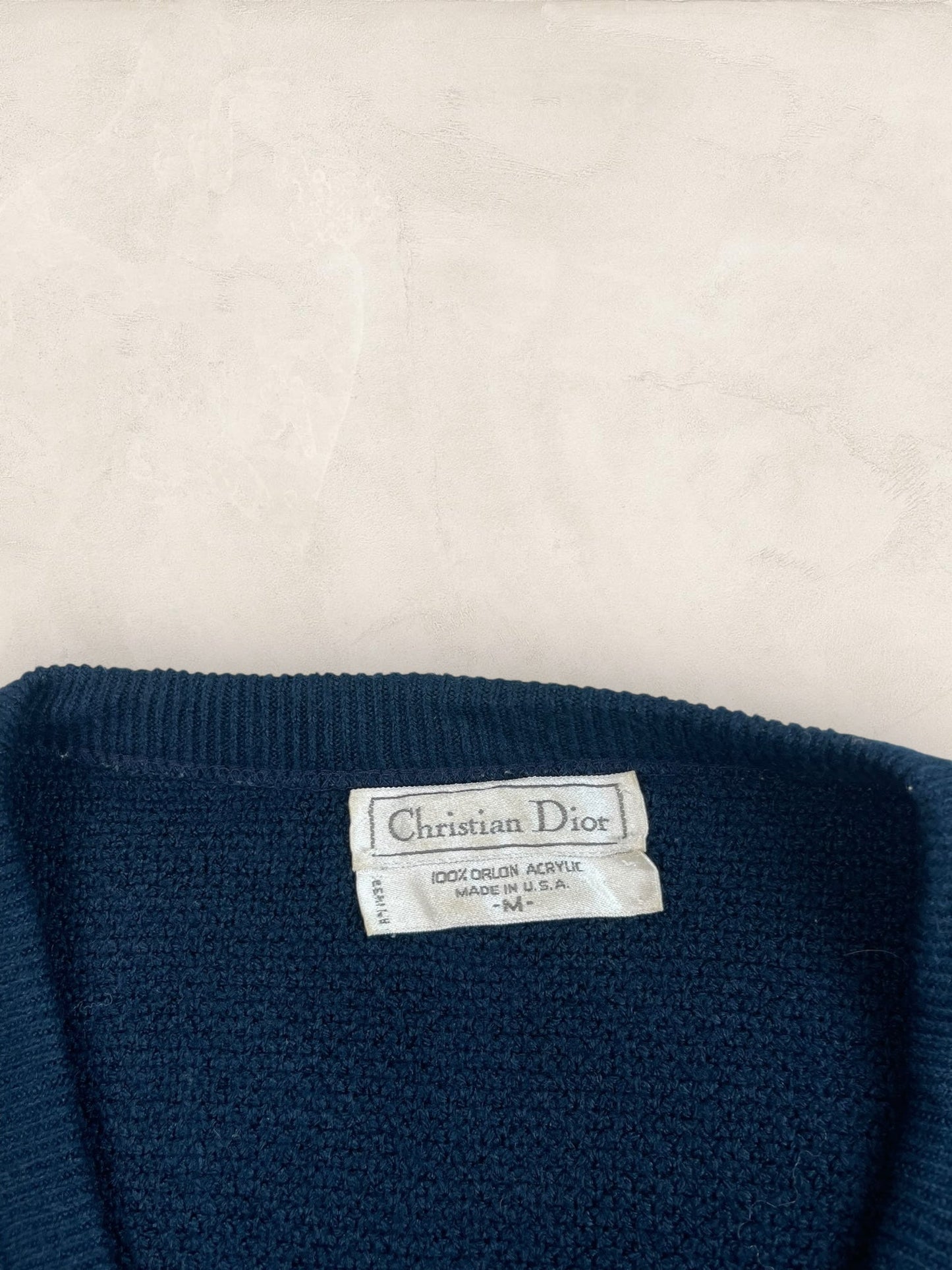 Pull Christian Dior Vintage Bleu Marine Homme M Ref: 2573 - Bleu Marine - M - amifrip