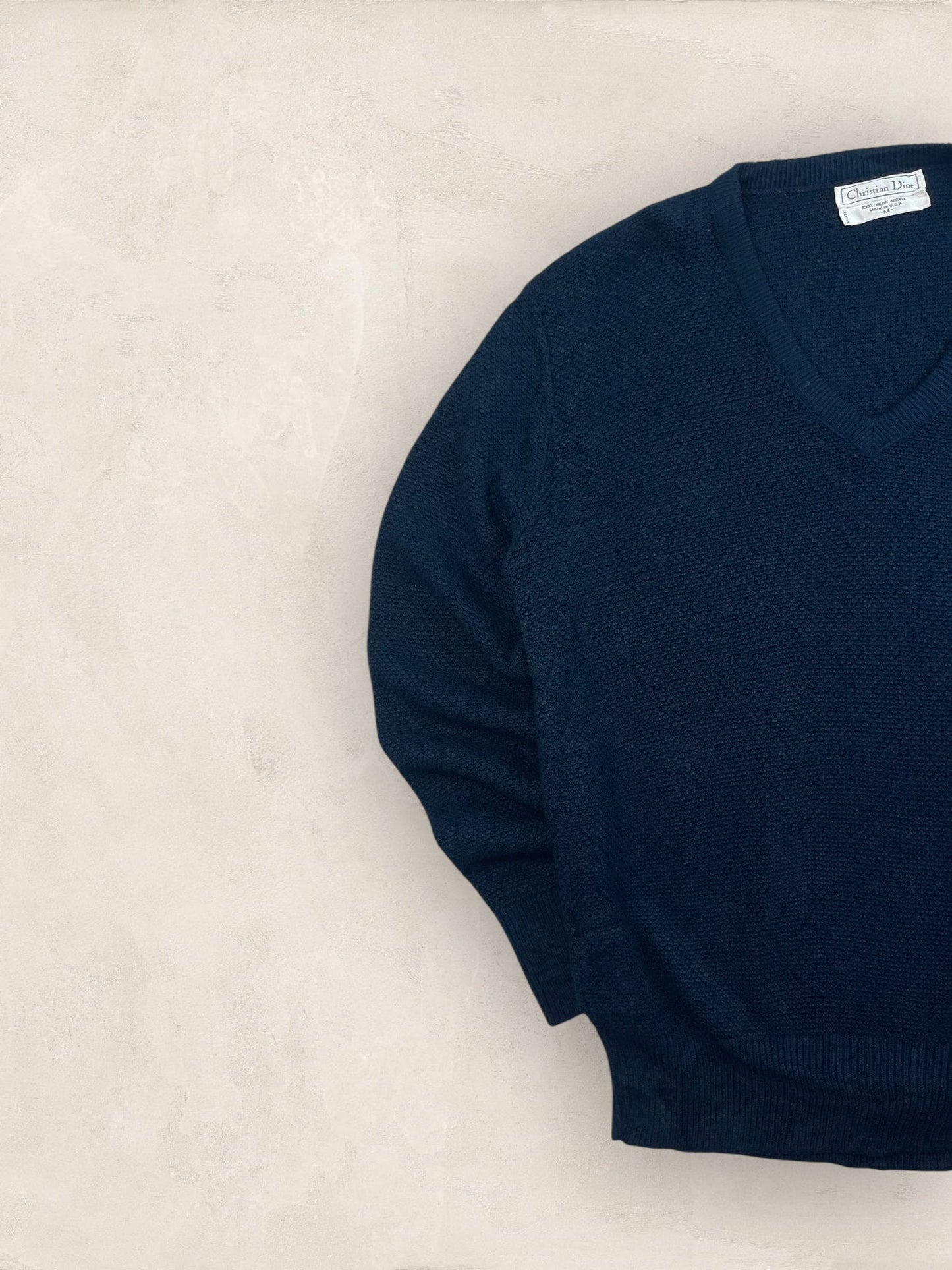 Pull Christian Dior Vintage Bleu Marine Homme M Ref: 2573 - Bleu Marine - M - amifrip