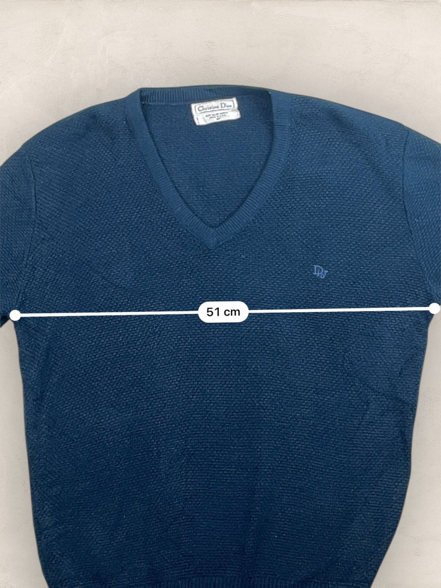 Pull Christian Dior Vintage Bleu Marine Homme M Ref: 2573 - Bleu Marine - M - amifrip