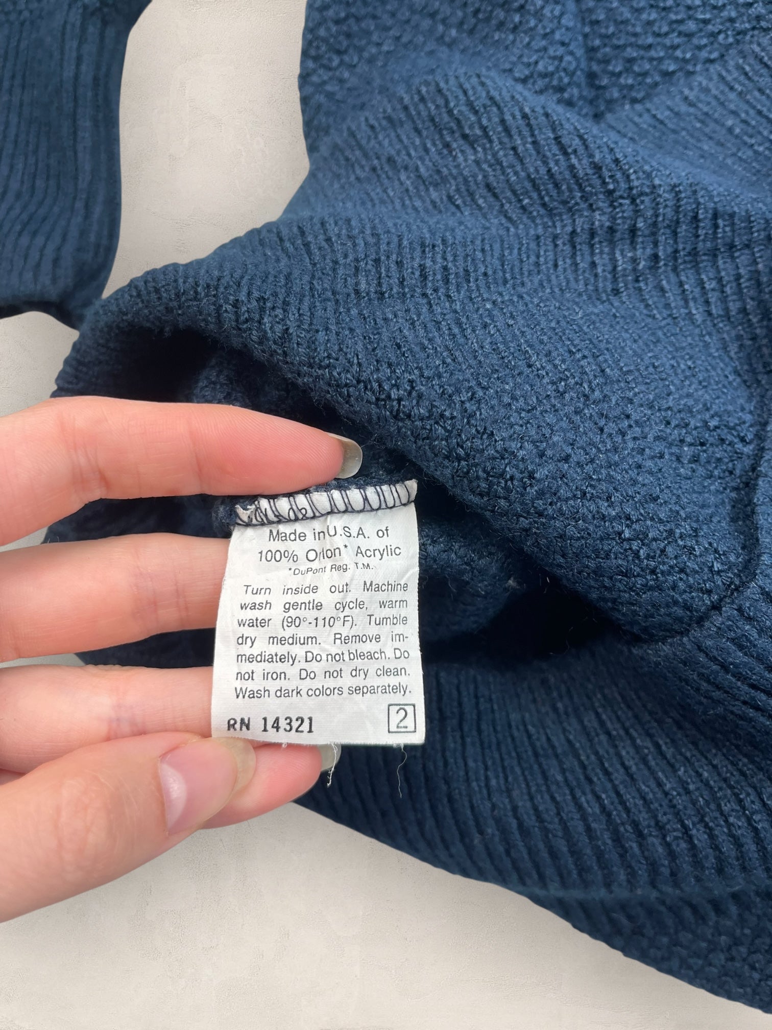 Pull Christian Dior Vintage Bleu Marine Homme M Ref: 2573 - Bleu Marine - M - amifrip
