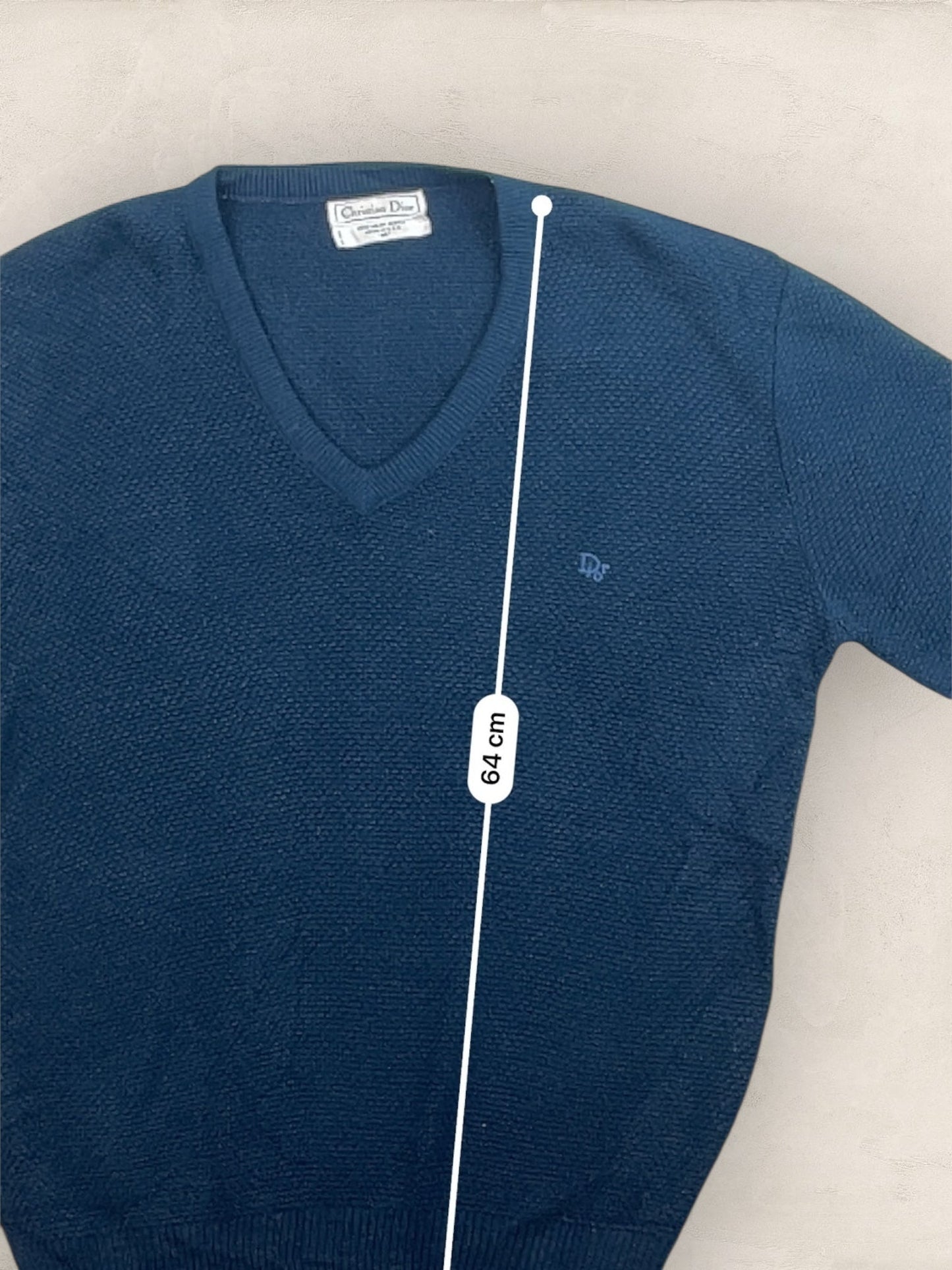 Pull Christian Dior Vintage Bleu Marine Homme M Ref: 2573 - Bleu Marine - M - amifrip