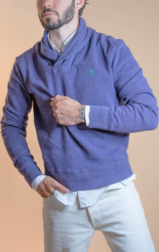 Pull Col Cheminée Ralph Lauren Homme 1 - VIOLET - S - amifrip - Friperie en ligne et vêtements vintage