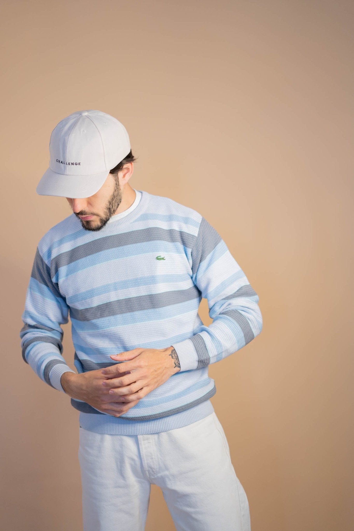 Pull Lacoste Homme 417 - BLEU - S - amifrip - Friperie en ligne et vêtements vintage