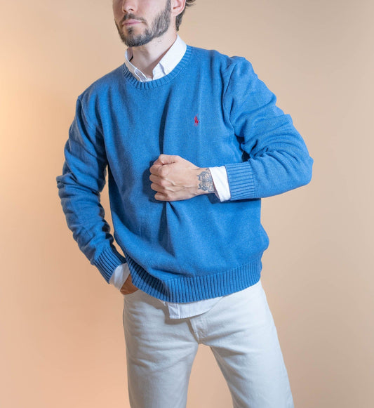 Pull Ralph Lauren Homme 331 - BLEU - L - amifrip - Friperie en ligne et vêtements vintage