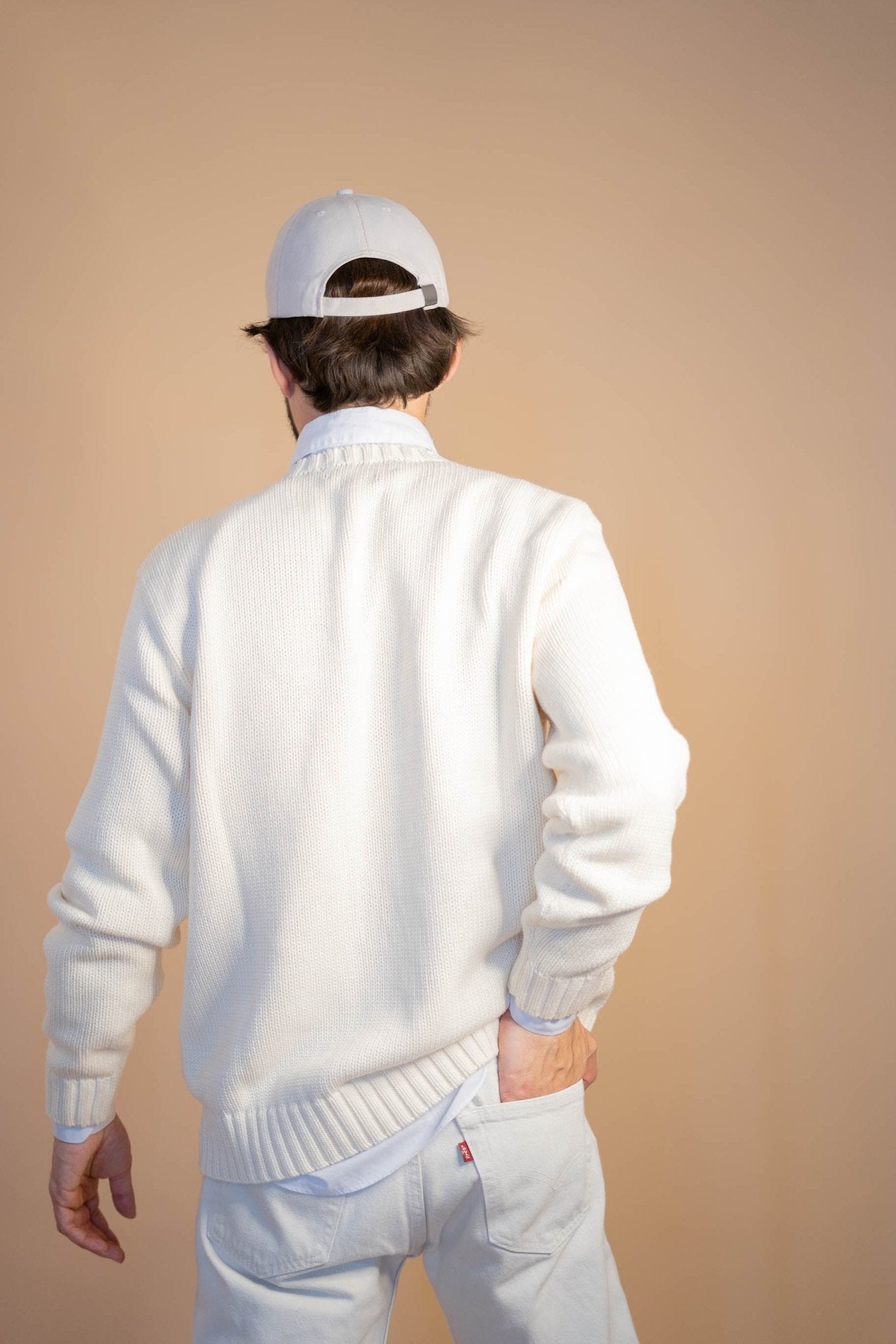Pull Ralph Lauren Homme 412 - BEIGE - L - amifrip - Friperie en ligne et vêtements vintage