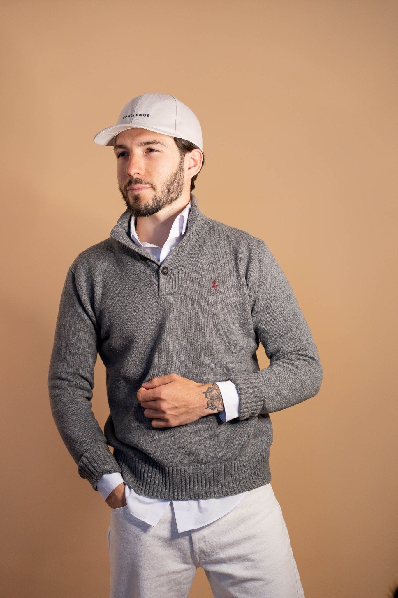 Pull Ralph Lauren homme 427 - GRIS - S - amifrip - Friperie en ligne et vêtements vintage