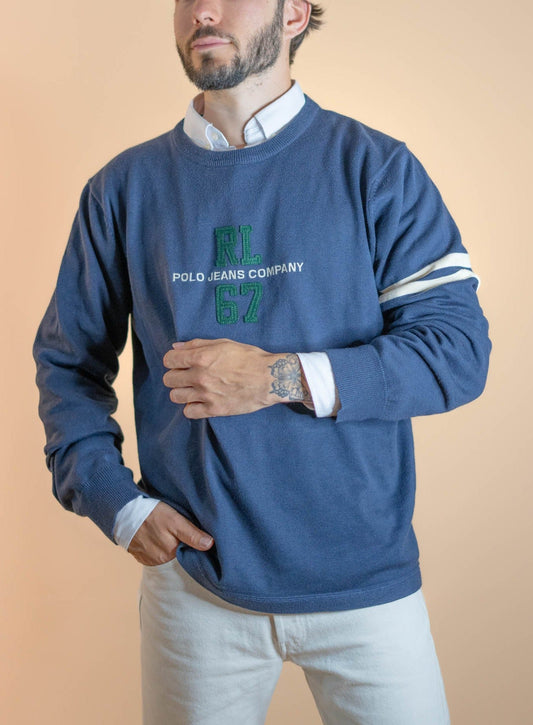 Pull Ralph Lauren Homme 951 - BLEU - M - amifrip - Friperie en ligne et vêtements vintage