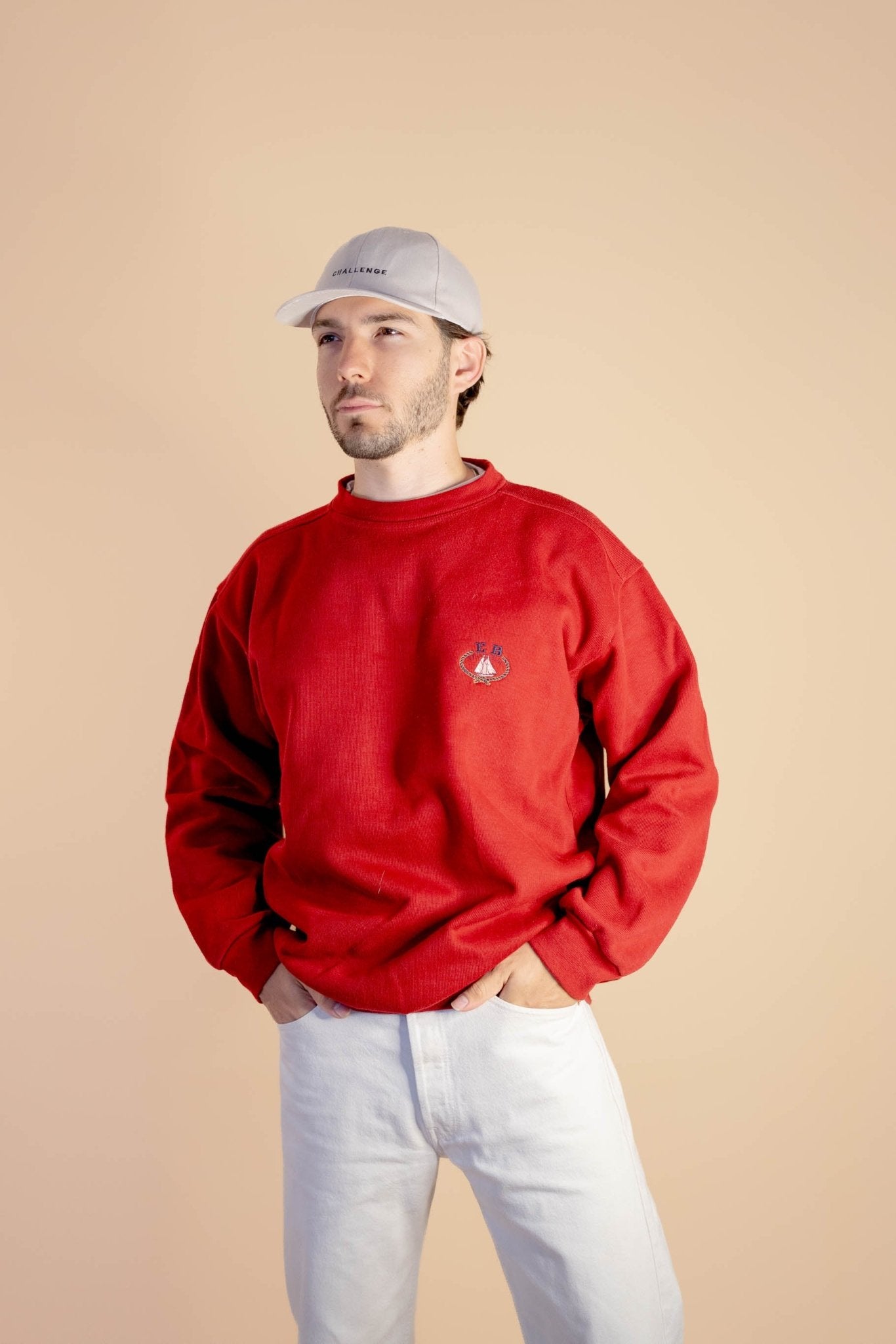 Pull Rouge Homme 433 - ROUGE - L - amifrip - Friperie en ligne et vêtements vintage