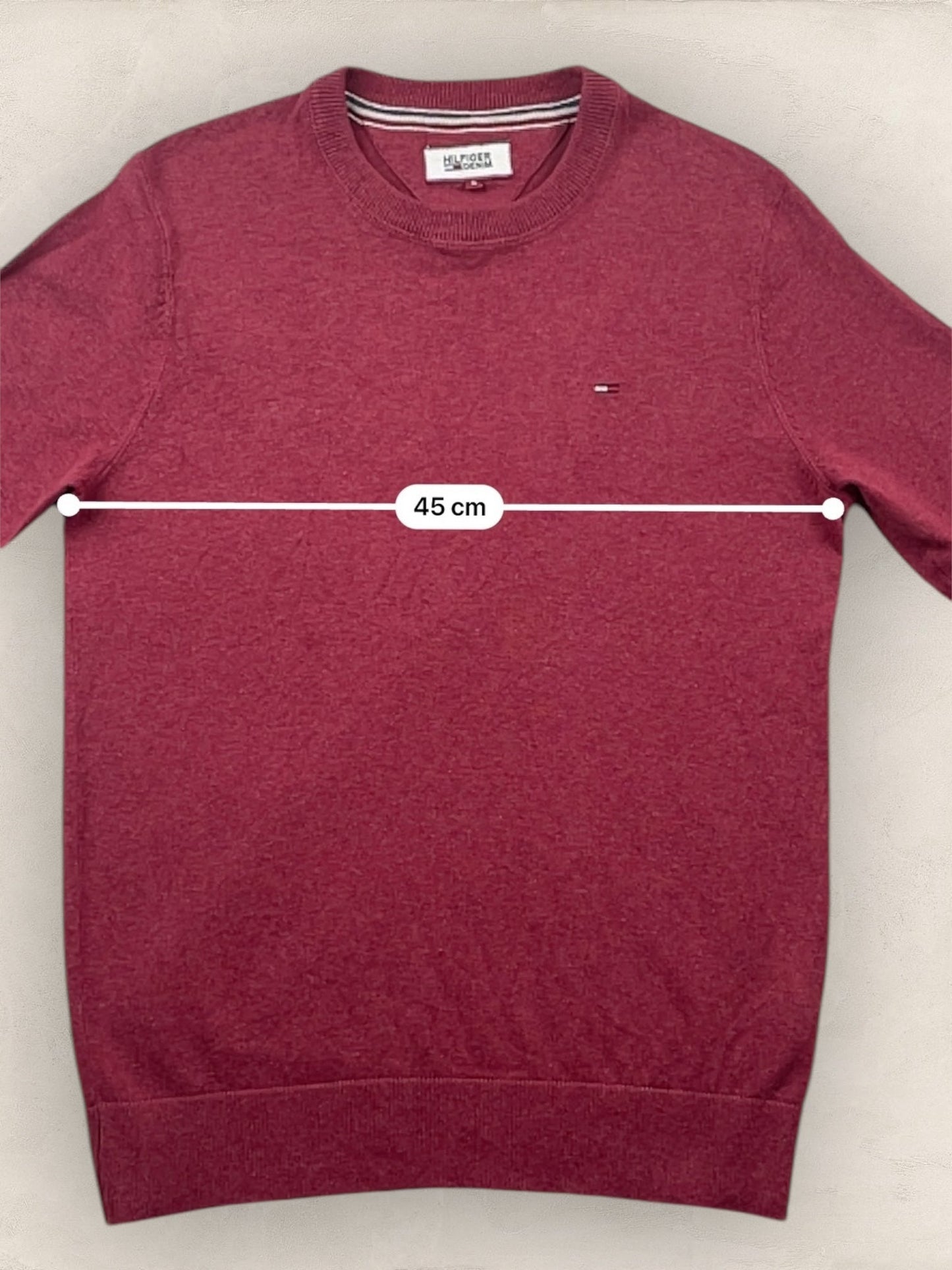 Pull Tommy Hilfiger Bordeaux S Homme Ref : 8 - Bordeaux - S - amifrip - Friperie en ligne et vêtements vintage