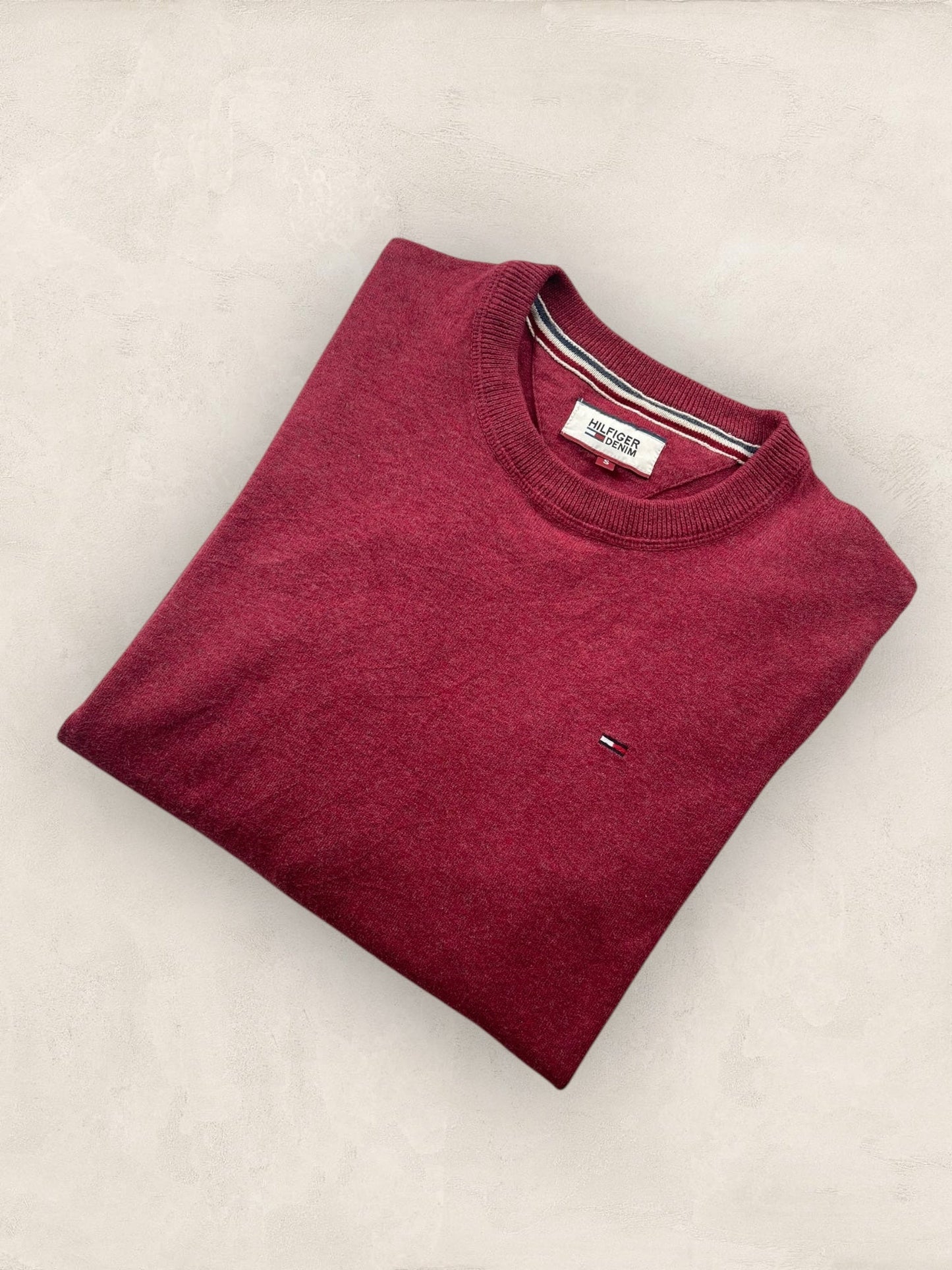 Pull Tommy Hilfiger Bordeaux S Homme Ref : 8 - Bordeaux - S - amifrip - Friperie en ligne et vêtements vintage