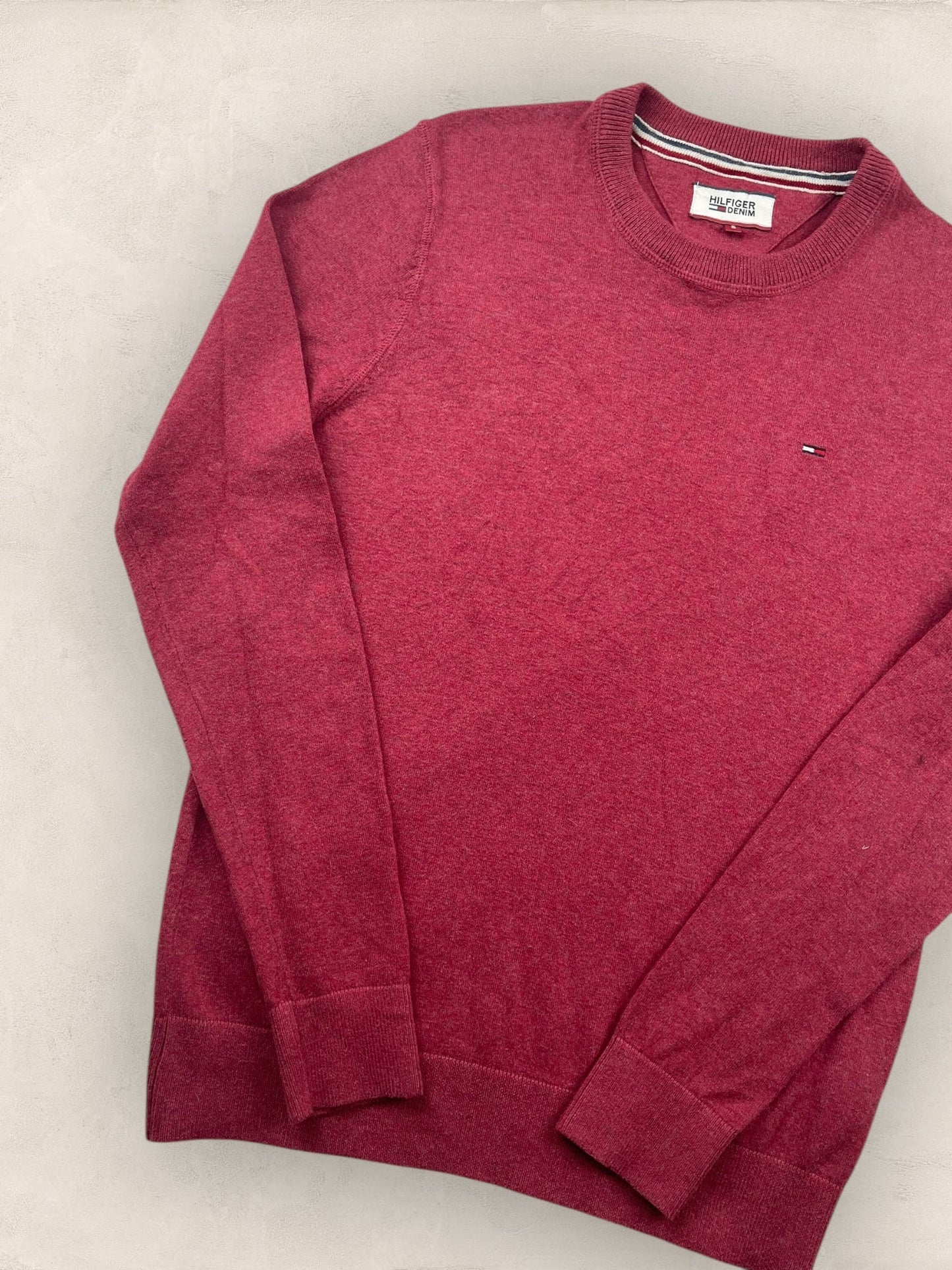 Pull Tommy Hilfiger Bordeaux S Homme Ref : 8 - Bordeaux - S - amifrip - Friperie en ligne et vêtements vintage