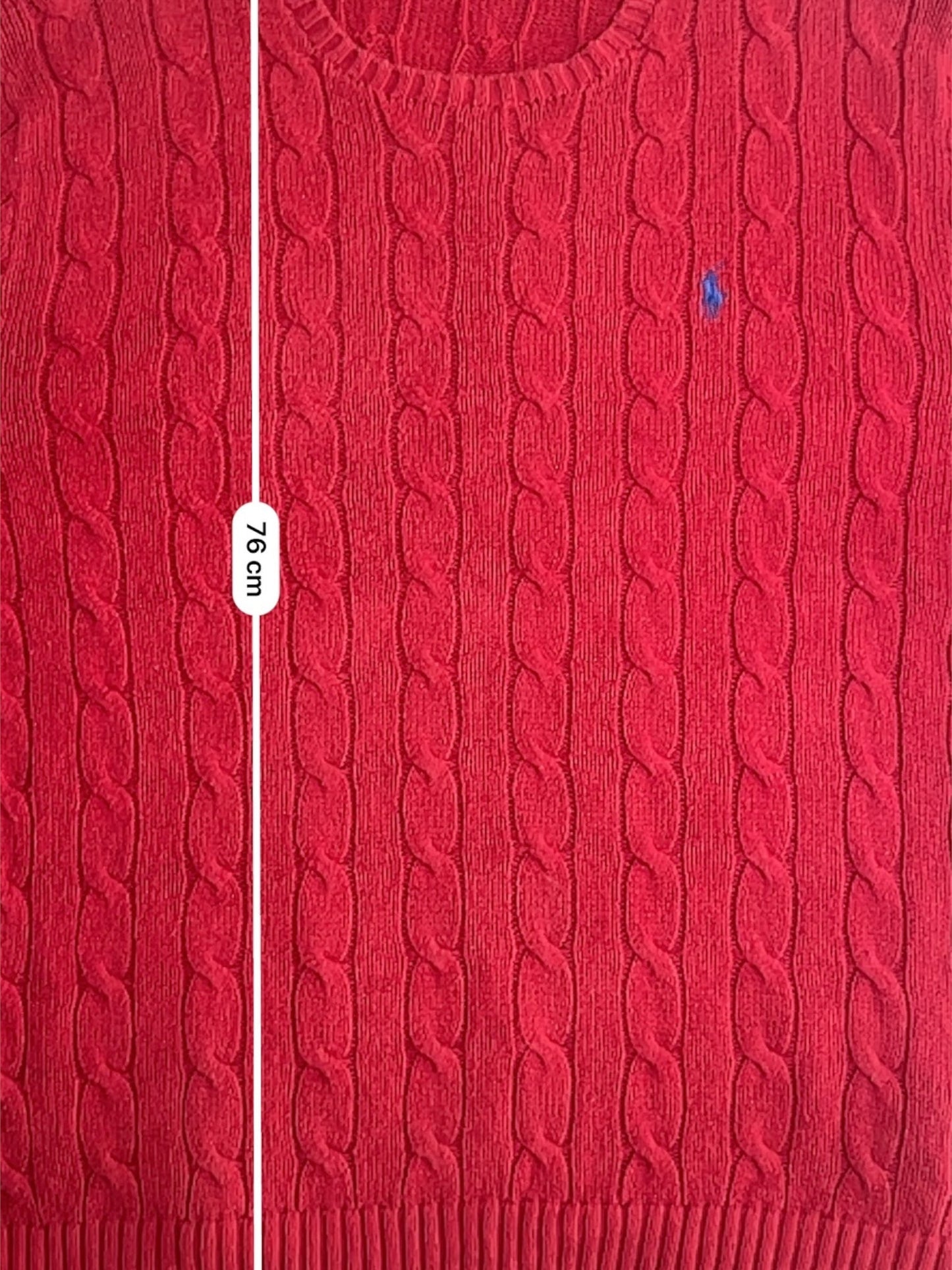 Pull Torsadé Ralph Lauren Homme #1861 - Rouge - L - amifrip - Friperie en ligne et vêtements vintage