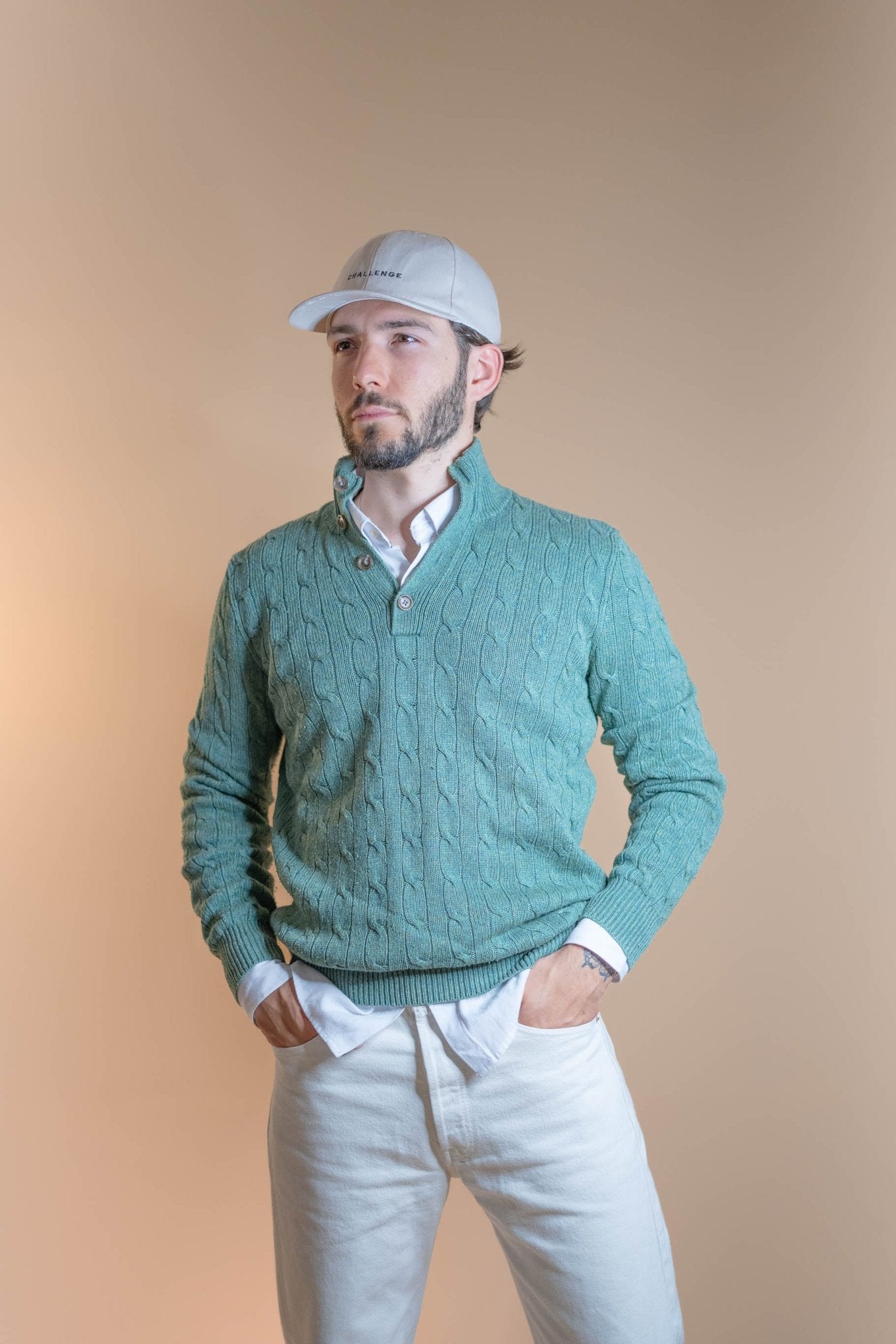 Pull Torsadée Ralph Lauren Homme 487 - VERT - S - amifrip - Friperie en ligne et vêtements vintage