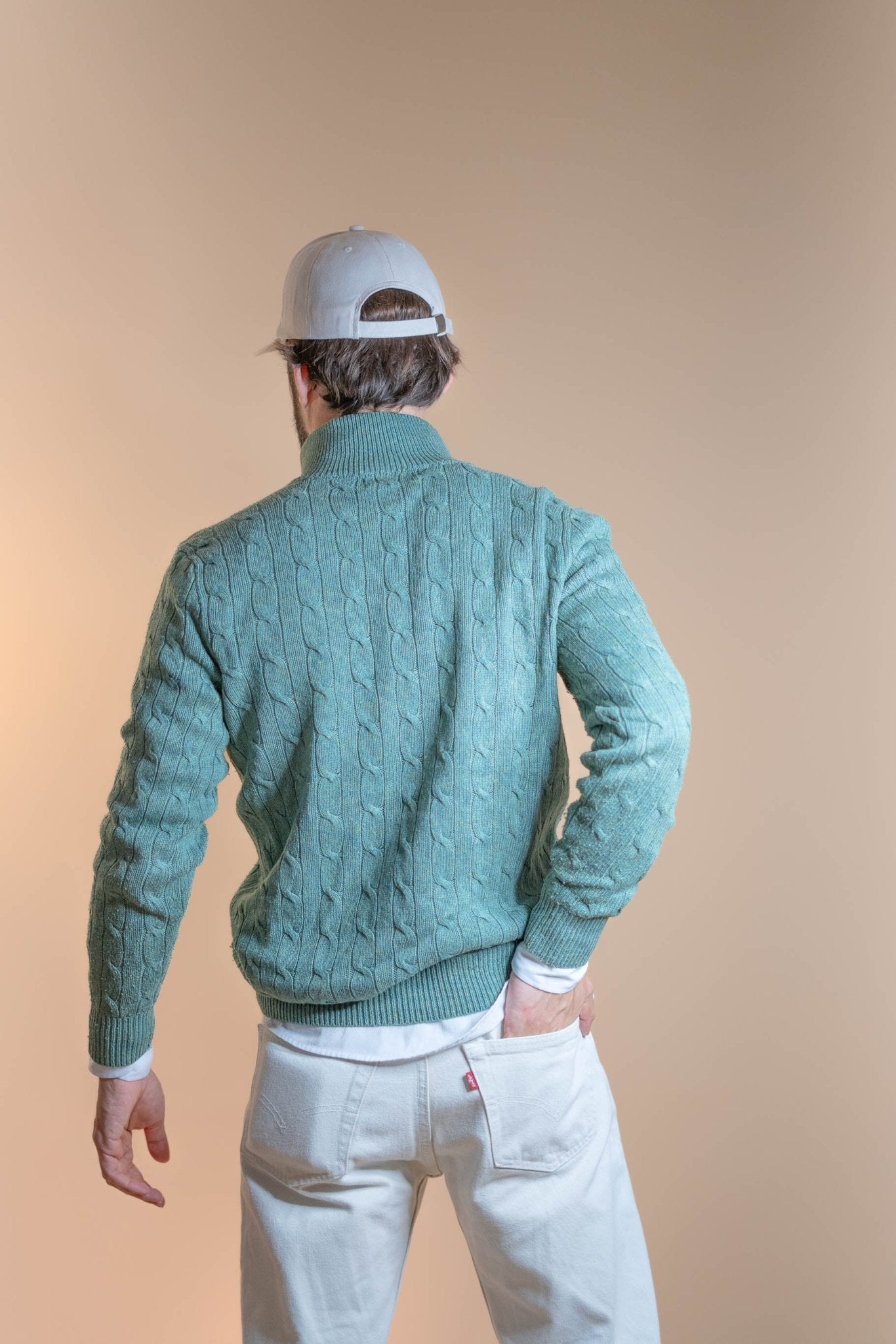 Pull Torsadée Ralph Lauren Homme 487 - VERT - S - amifrip - Friperie en ligne et vêtements vintage