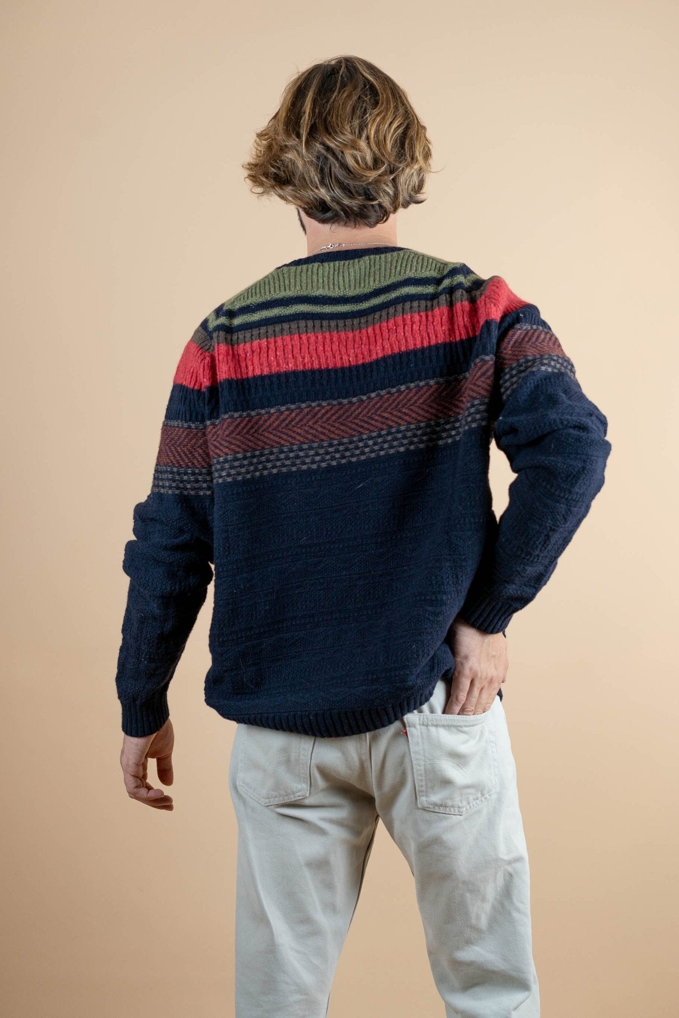 Pull Vintage Crocodile ref: 125 - MULTICOLORE - XL - amifrip - Friperie en ligne et vêtements vintage